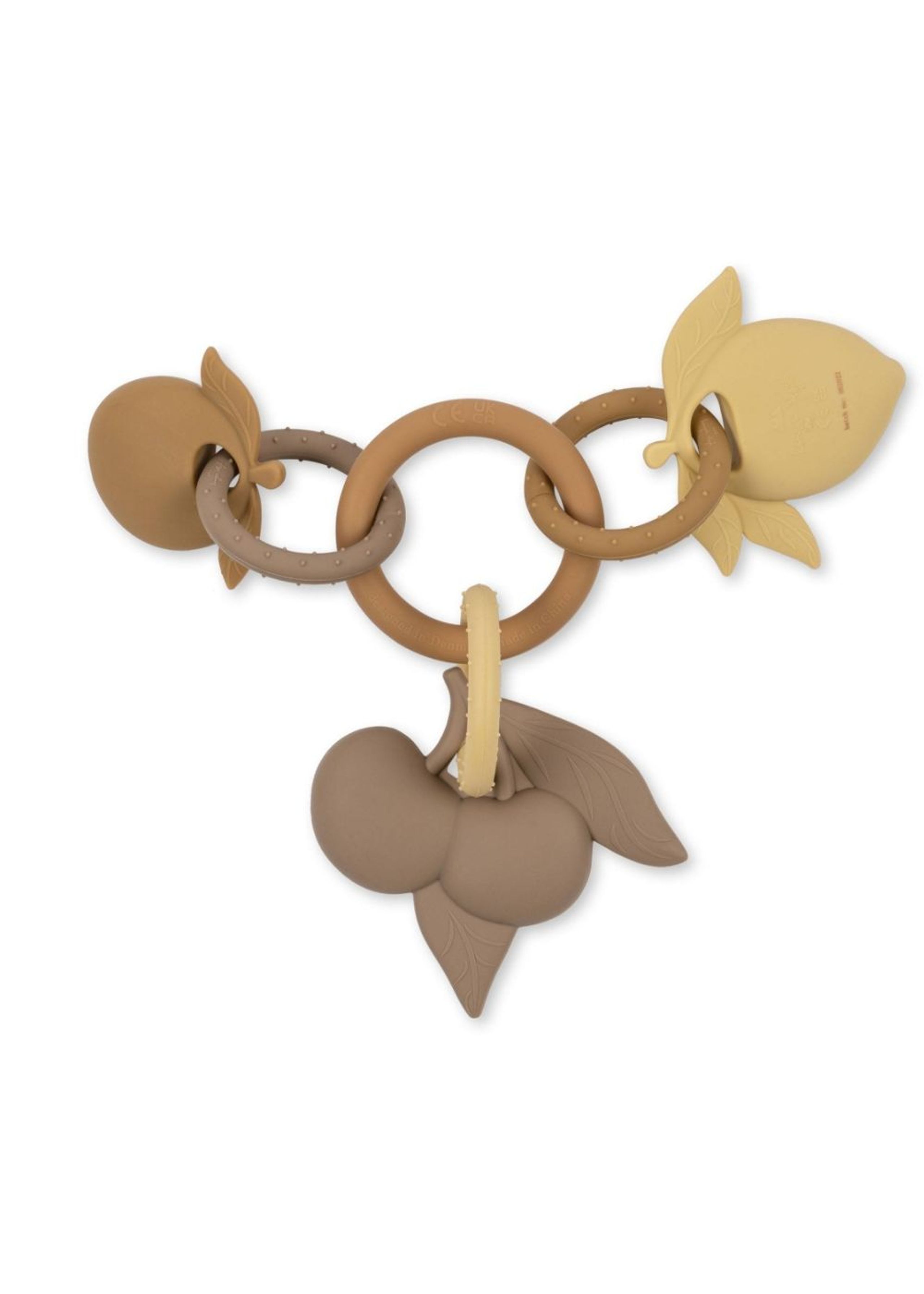 Konges Sløjd - Toys - SILICONE FRUIT RING - LIMONADE