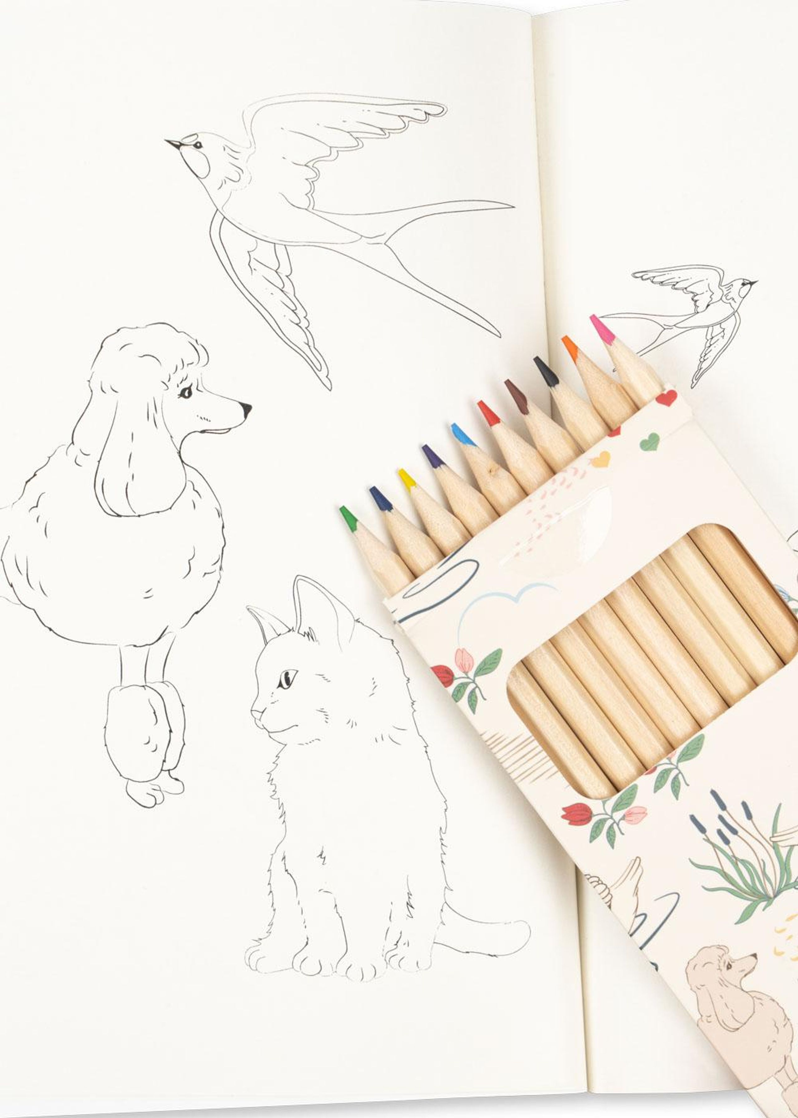 Konges Sløjd - Giocattoli - Coloring Book And Crayons - MIZUMI