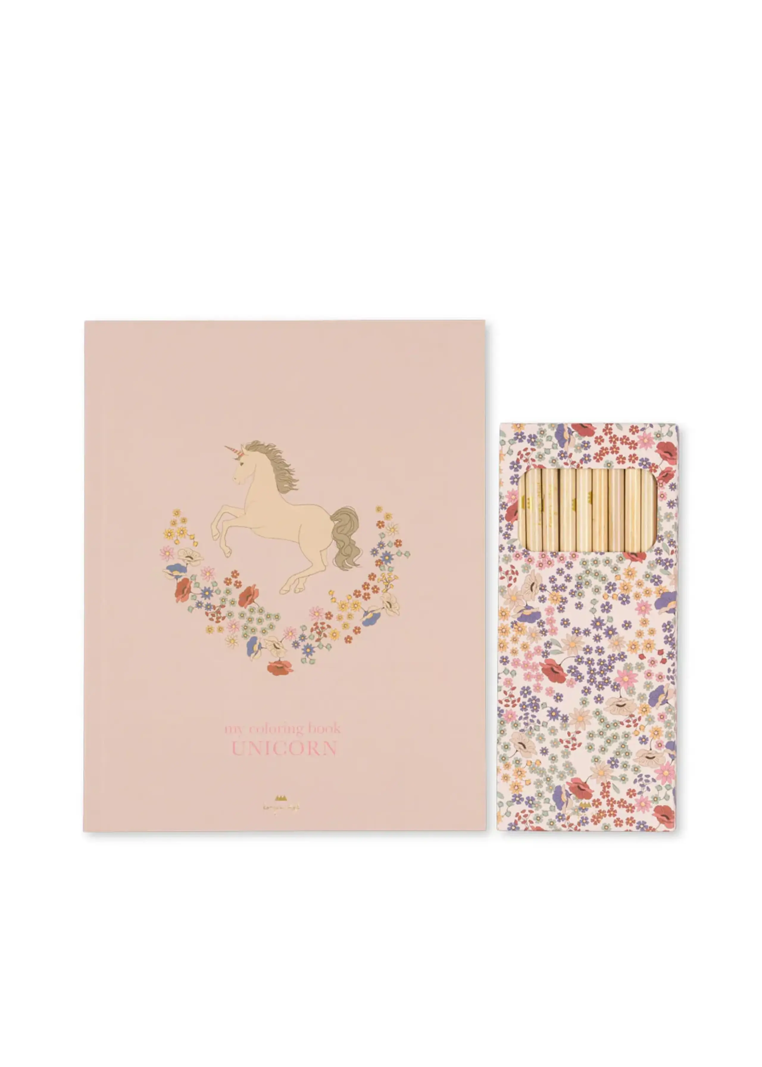 Konges Sløjd - Legetøj - Coloring Book And Crayons - UNICORN