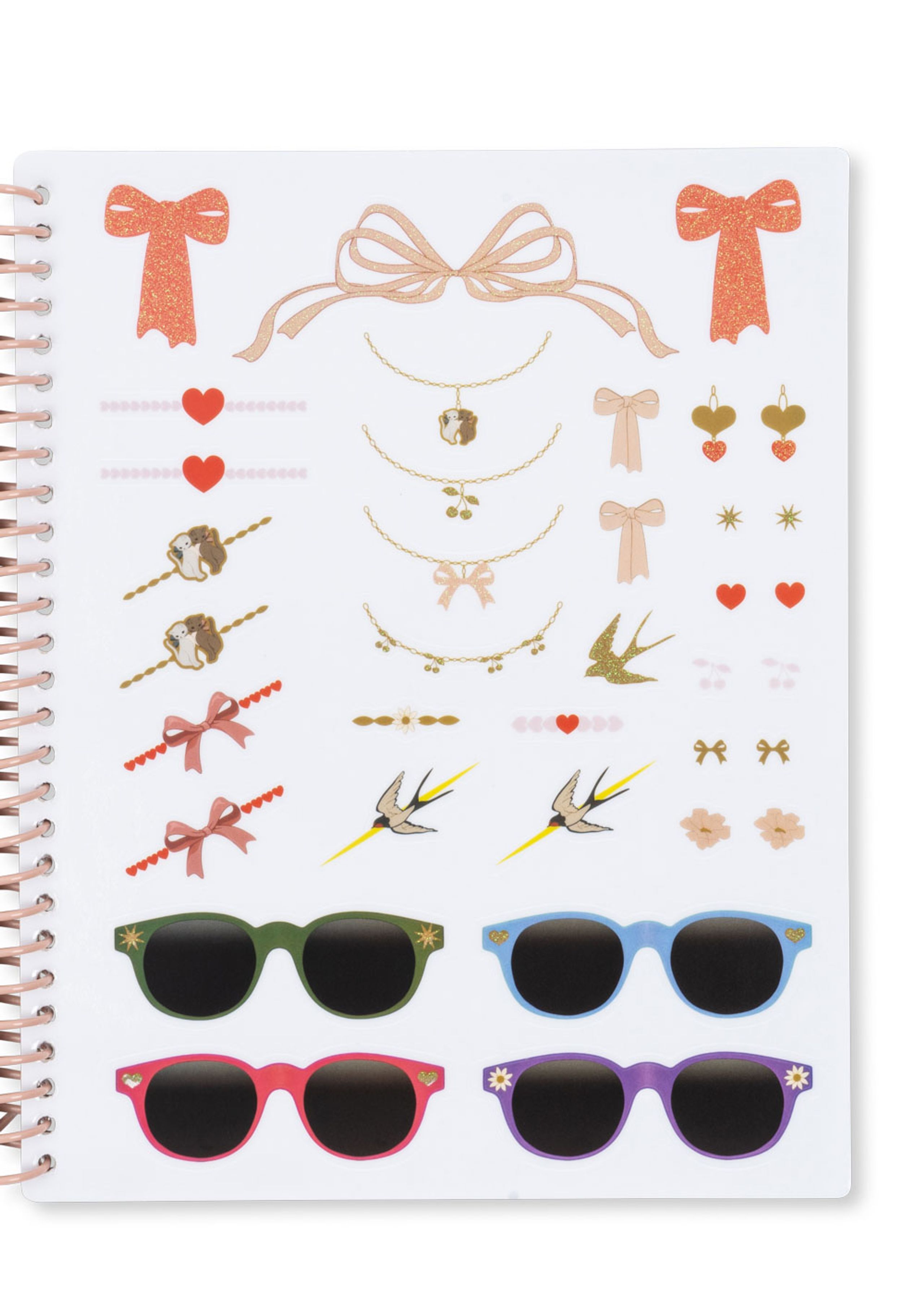 Konges Sløjd - Giocattoli - Glam Me Up Sticker Book - BLUSH