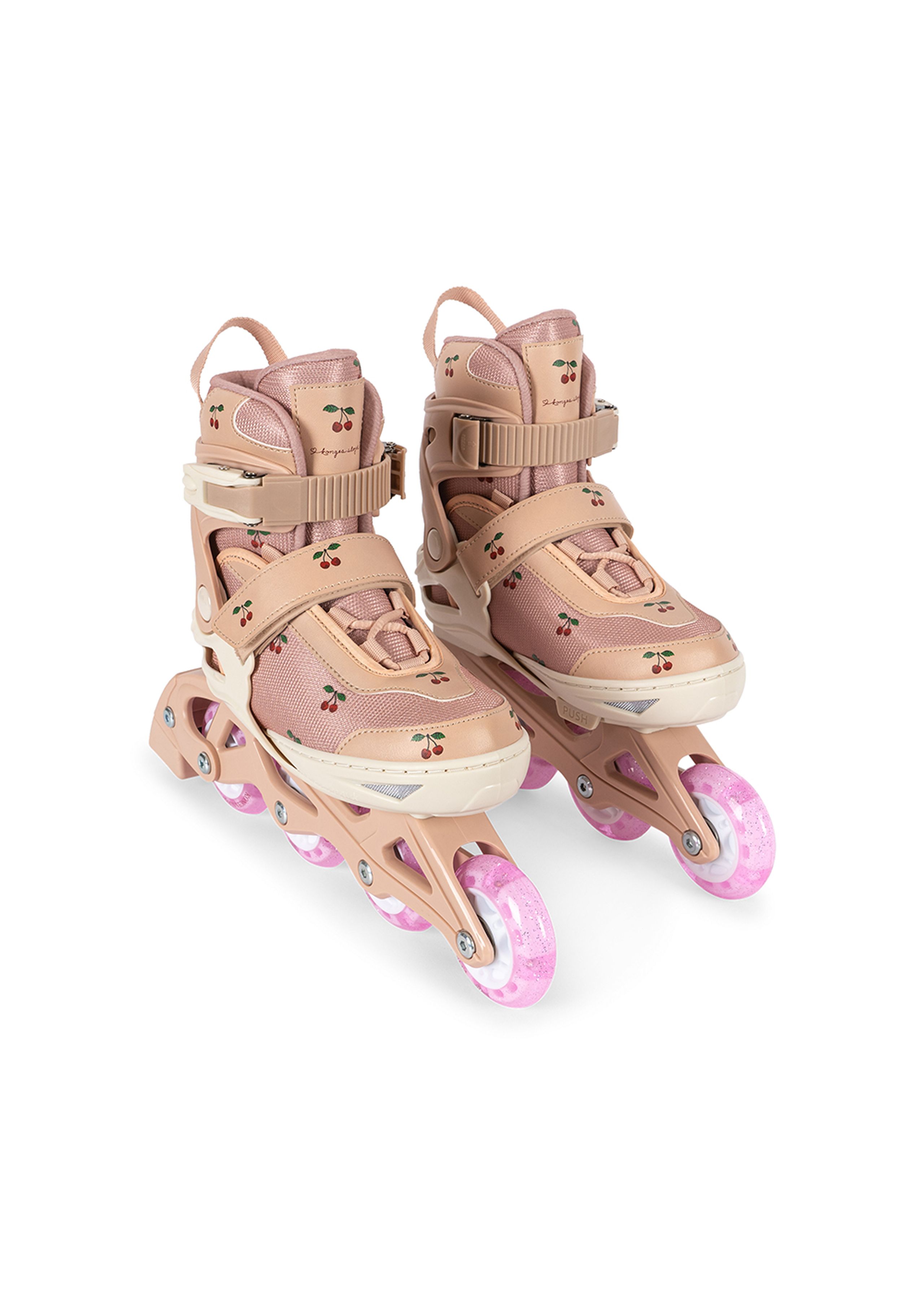 Konges Sløjd - Zabawki - Light Up Roller Skates - CHERRY BLUSH
