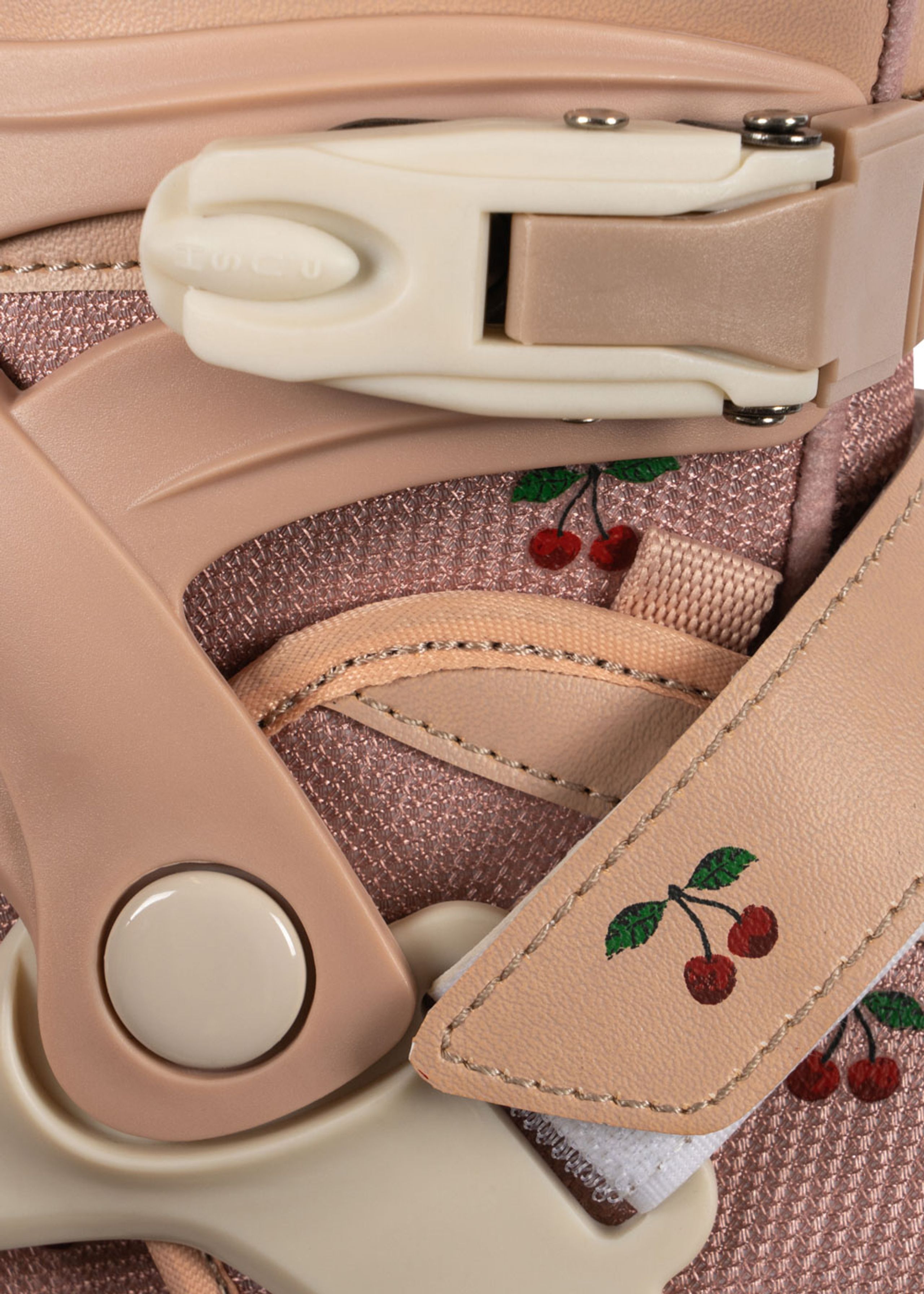 Konges Sløjd - Zabawki - Light Up Roller Skates - CHERRY BLUSH