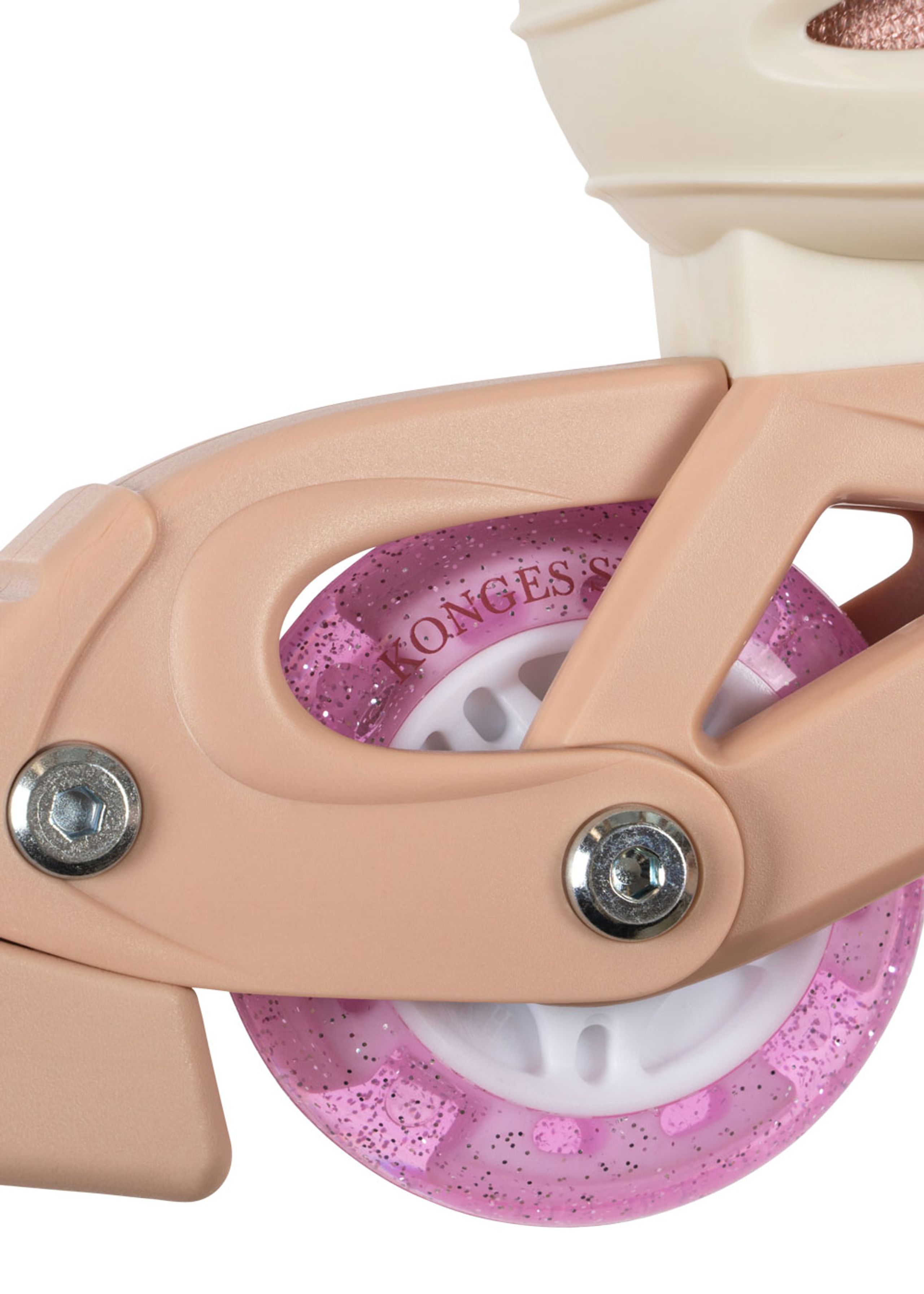 Konges Sløjd - Zabawki - Light Up Roller Skates - CHERRY BLUSH