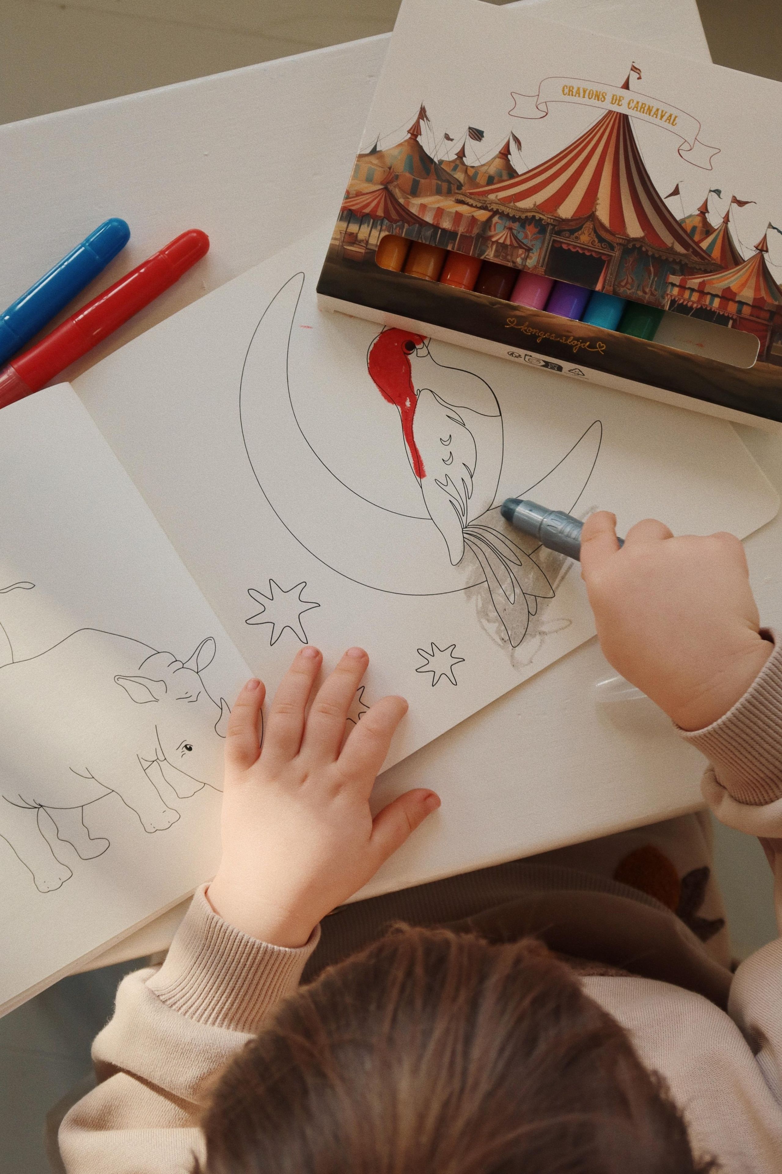 Konges Sløjd - Giocattoli - Gel Crayons & Drawing Pad Fsc - MULTI