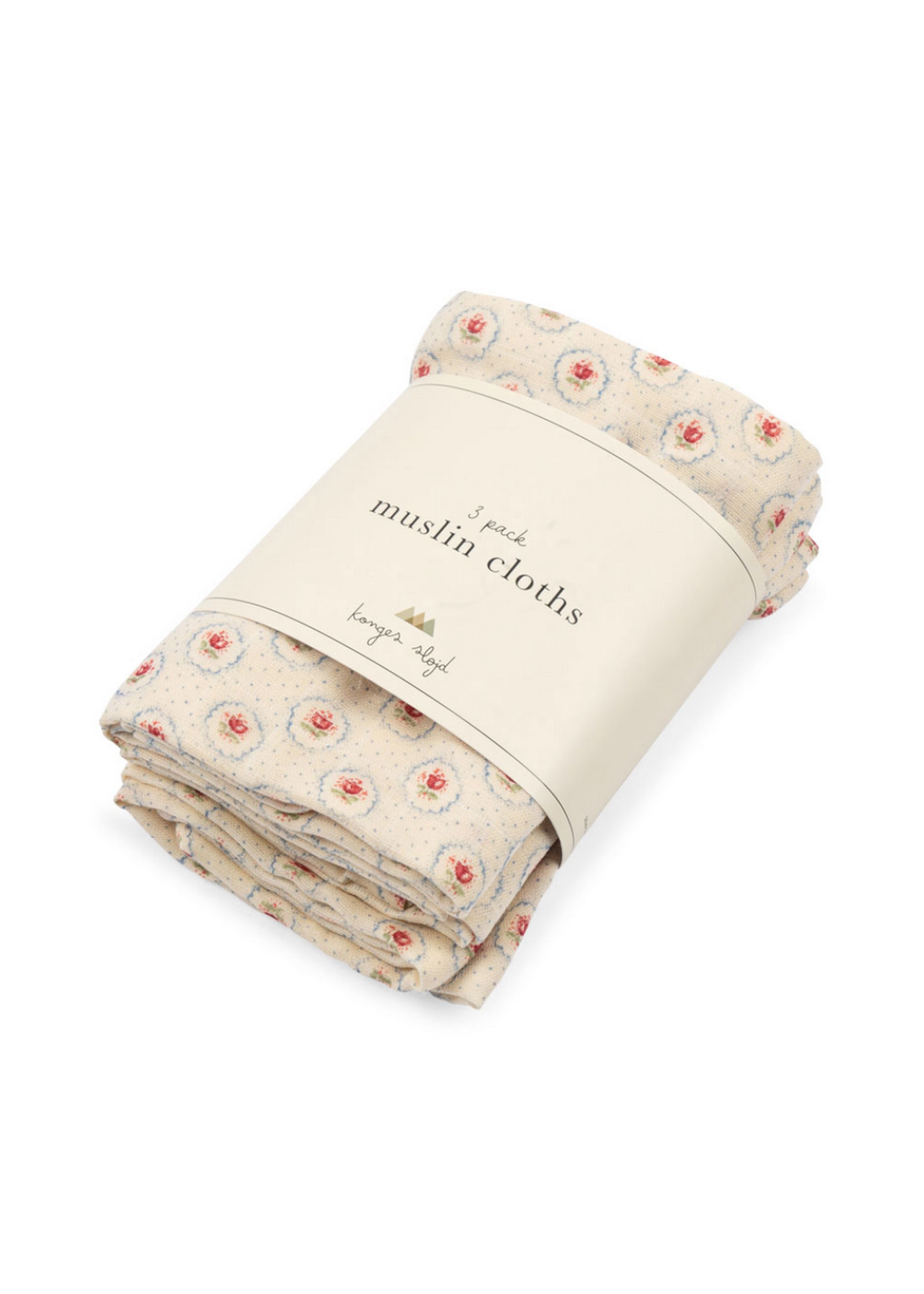 Konges Sløjd - Látkové pleny - 3 Pack Muslin Cloth Gots - MIRAGE