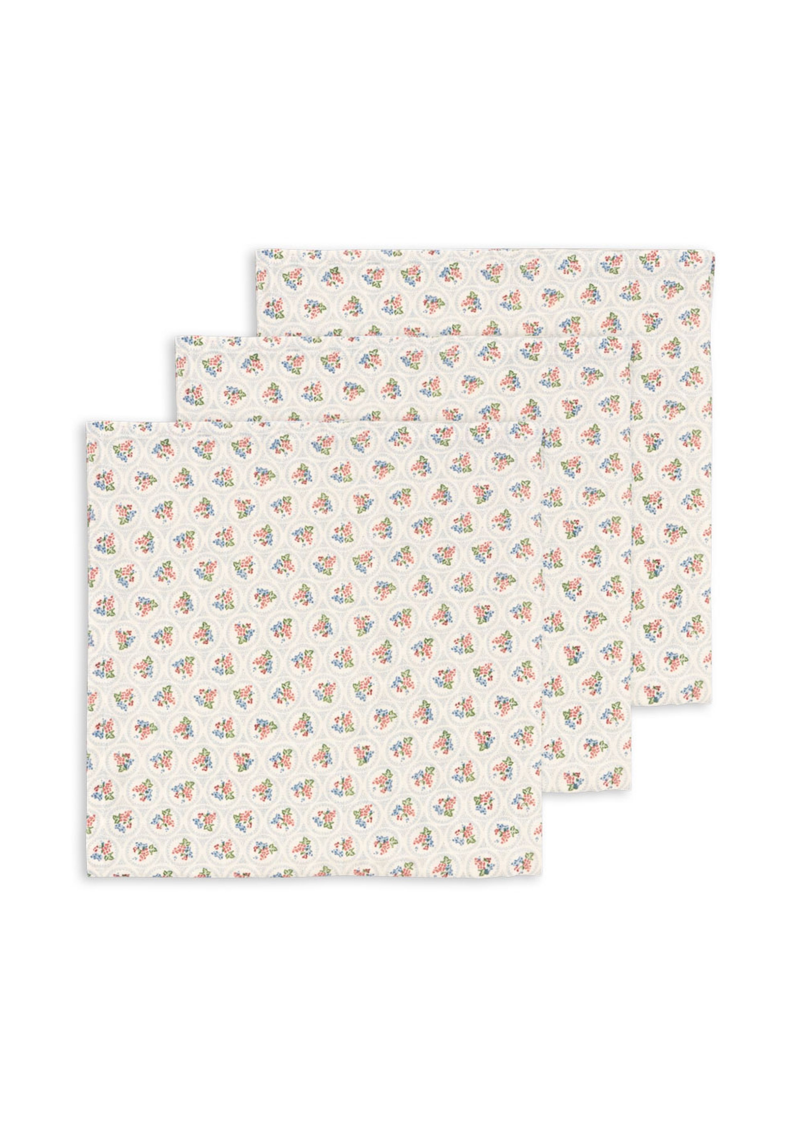 Konges Sløjd - Stoffwindeln - 3 Pack Muslin Cloth Gots - VERONA BLUES