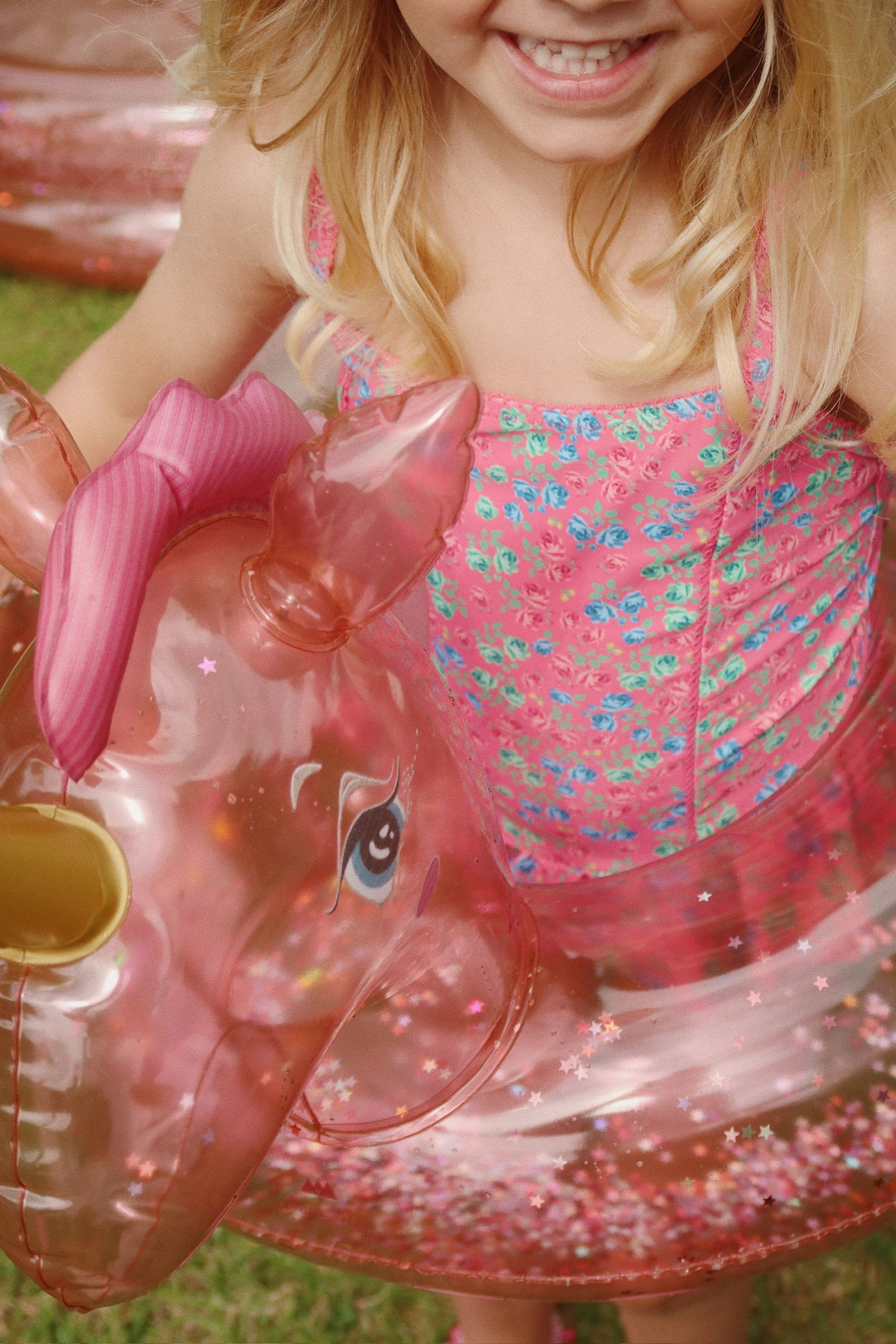 Konges Sløjd - Stofservietter - Swim Ring Horn Stars - PINK