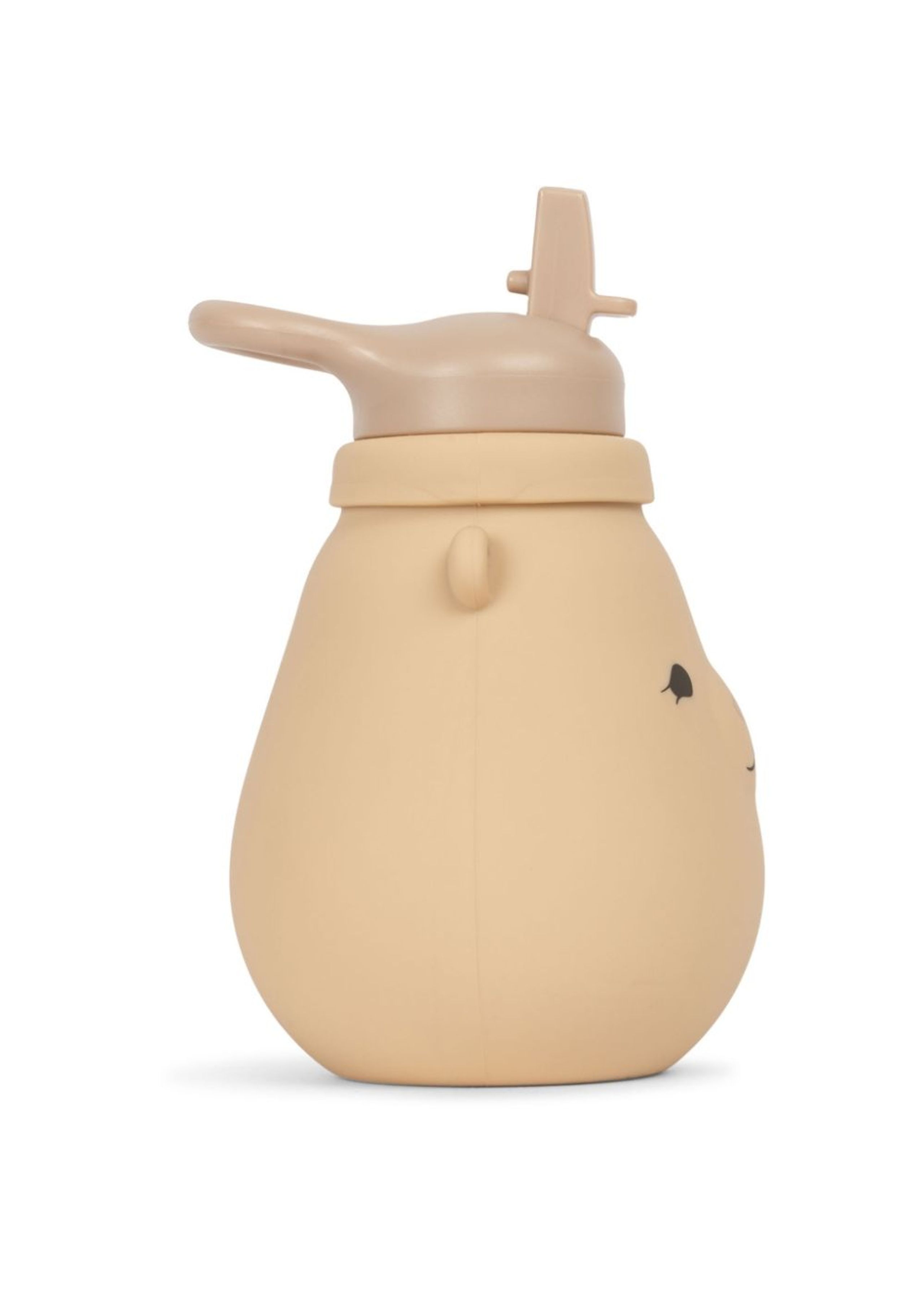 Konges Sløjd - Feeding Bottle - Silicone Drinking Bottle Teddy - Shell