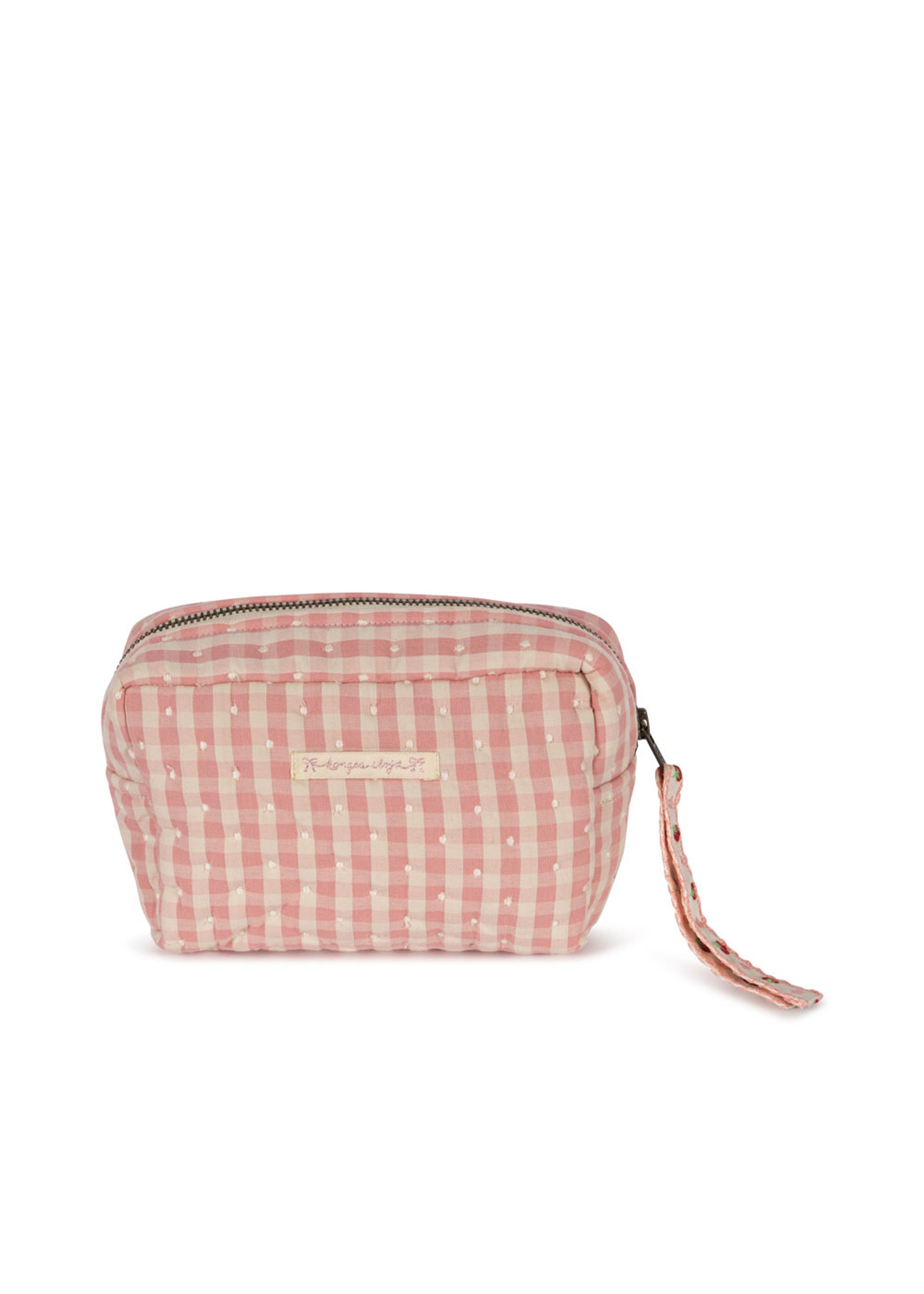 Konges Sløjd - Toaletní taška - Seersucker Small Toiletry Bag - POWDER PINK CHECK