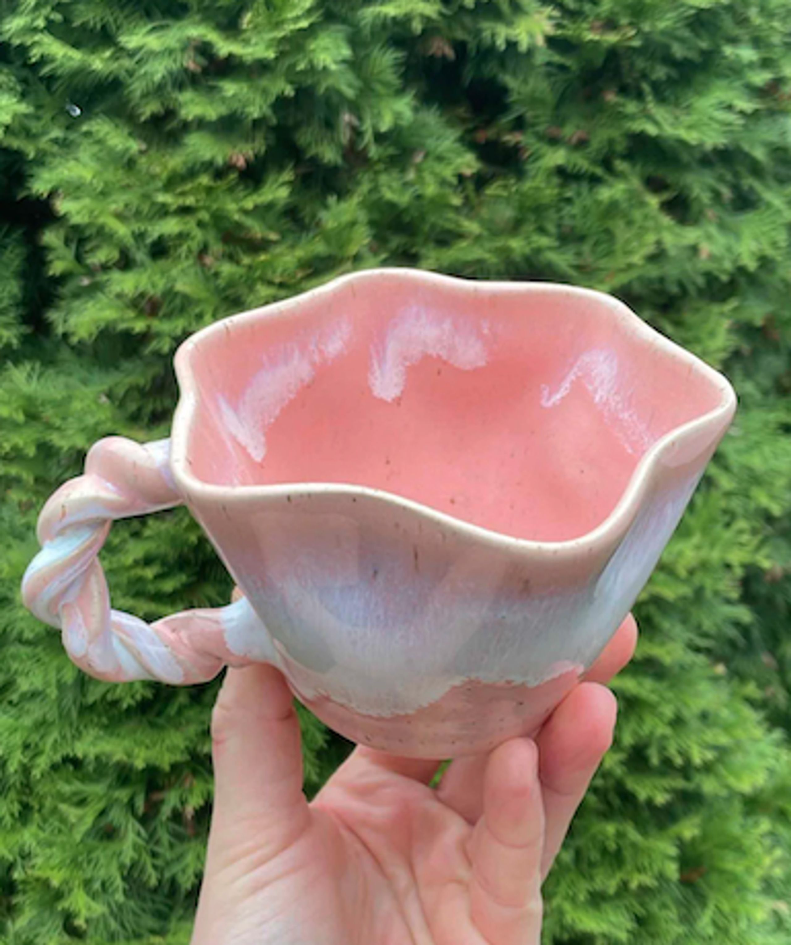 KRAKI Ceramics - - Snurrekop - Koral Bølge