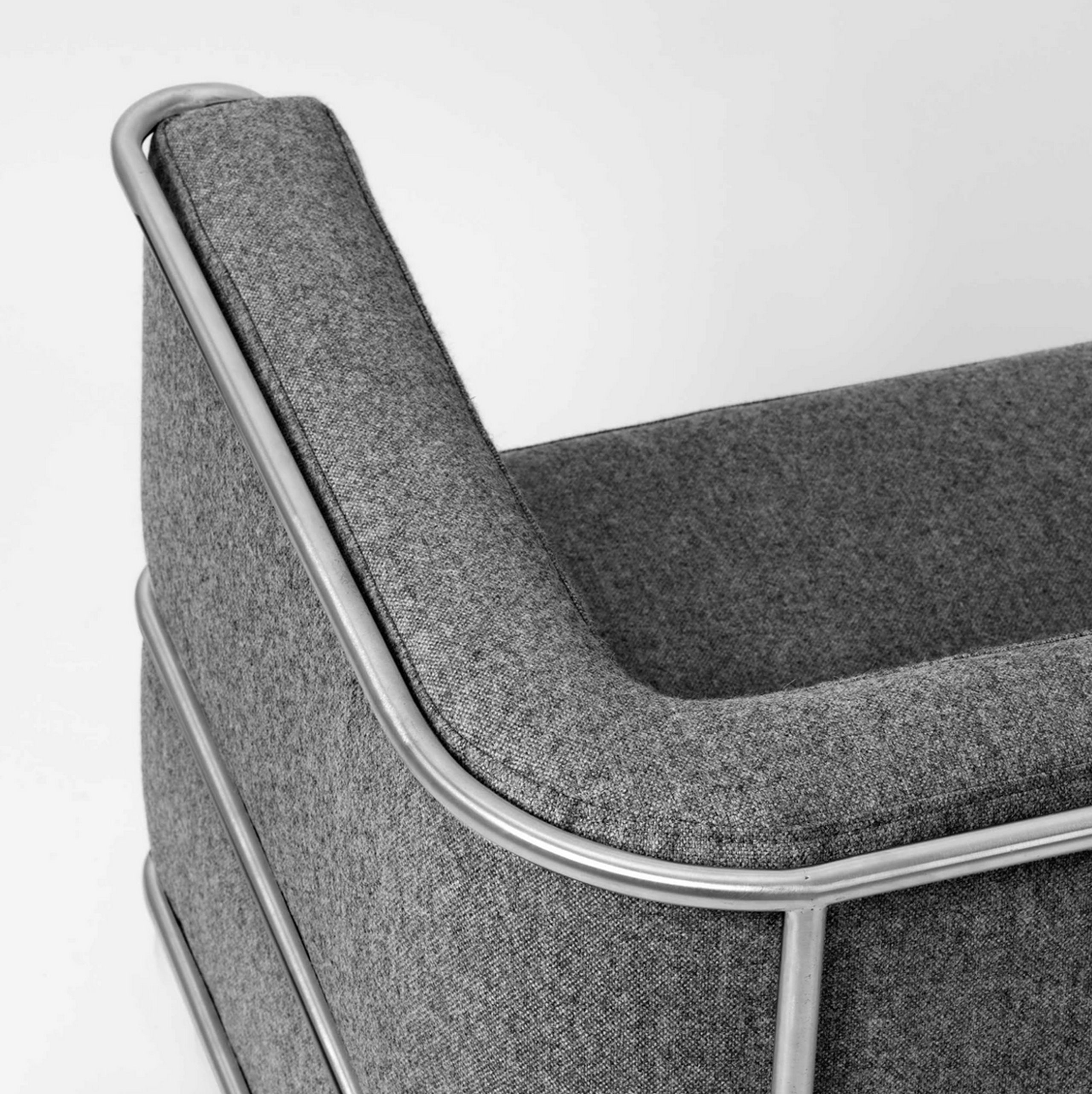 Kristina Dam - Fauteuil - Modernist Lounge Chair - Wool - Light Grey