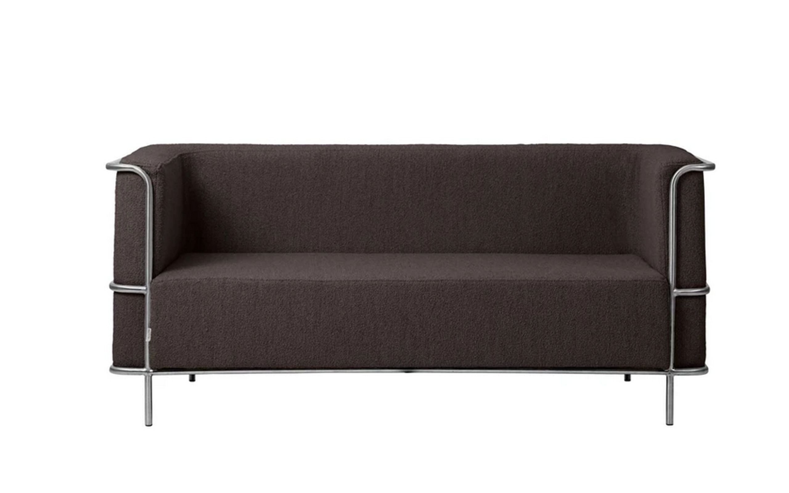 Kristina Dam - Couch - Modernist Sofa 2-Seater - Chokolate brown - Bouclé
