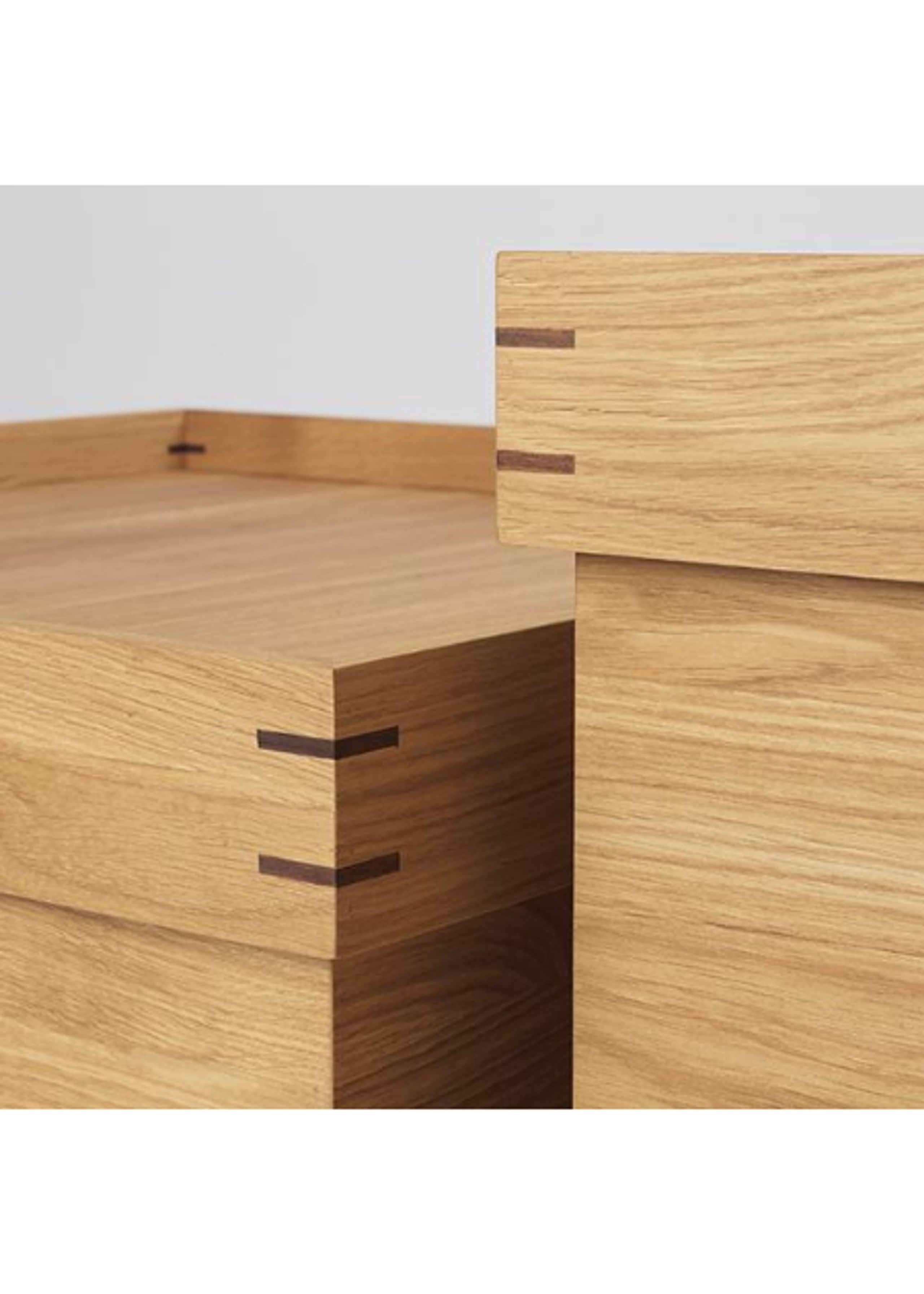 Kristina Dam Studio - Bakkebord - Japanese Tray Table - Oak Dark Oiled - Small