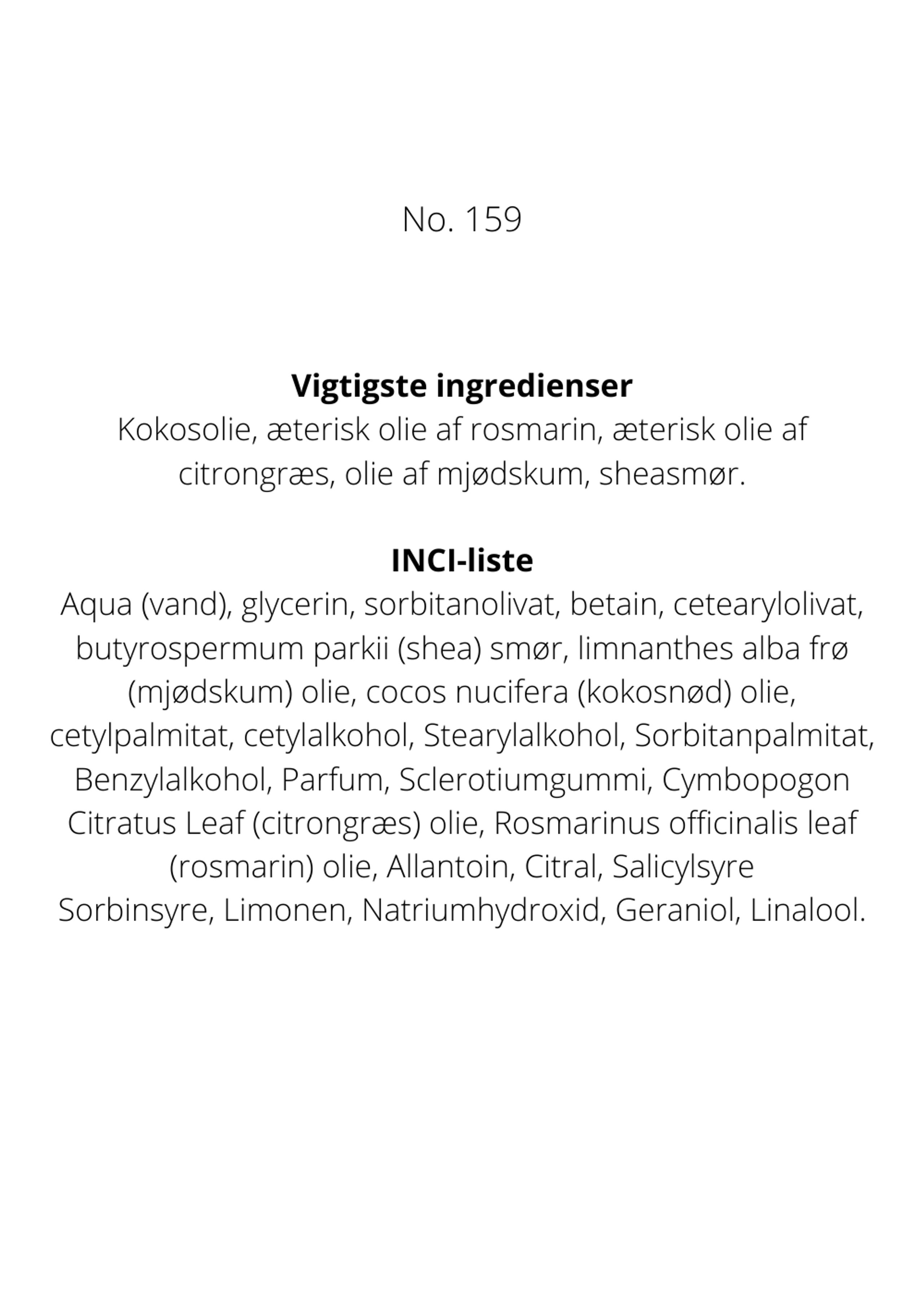 L:A Bruket - Creme para as mãos - L:A Bruket - Hånd creme på tube - No. 159 - Lemongrass - 30 ml.