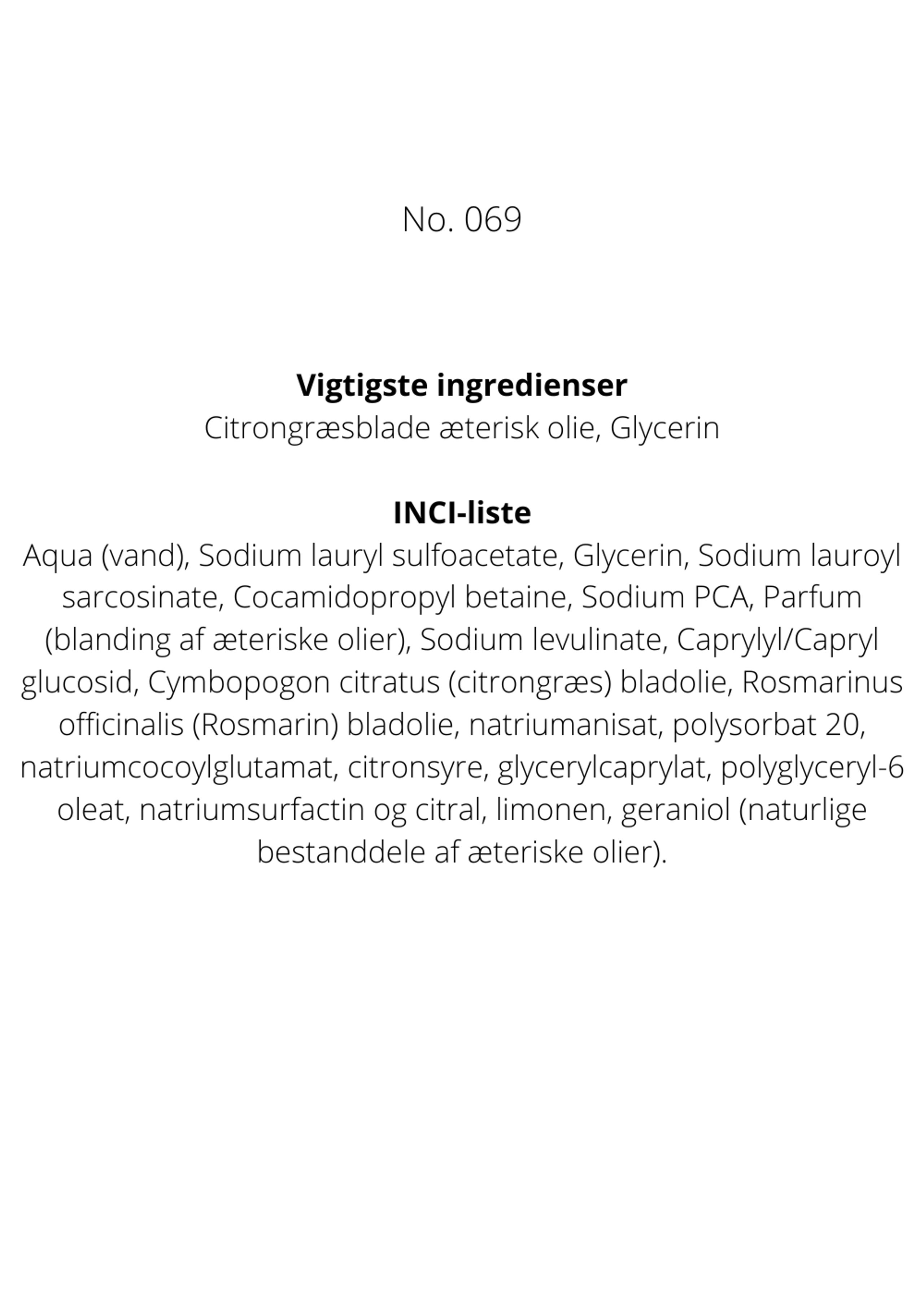 L:A Bruket - Soap - Liquid soap - No. 069 - Citrongræs