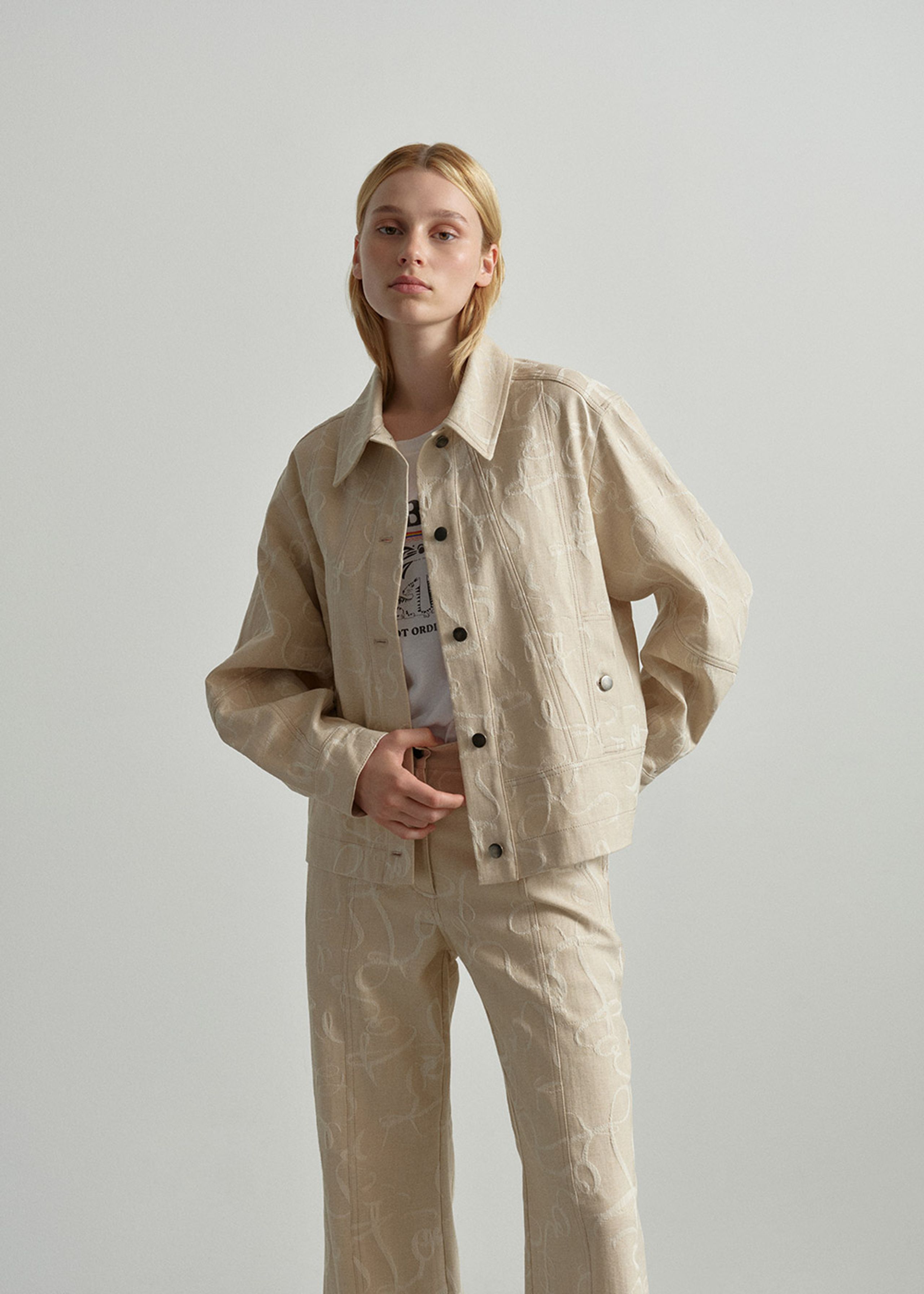 LALA Berlin - Jacket - Jacek - lalagram jacquard sesame