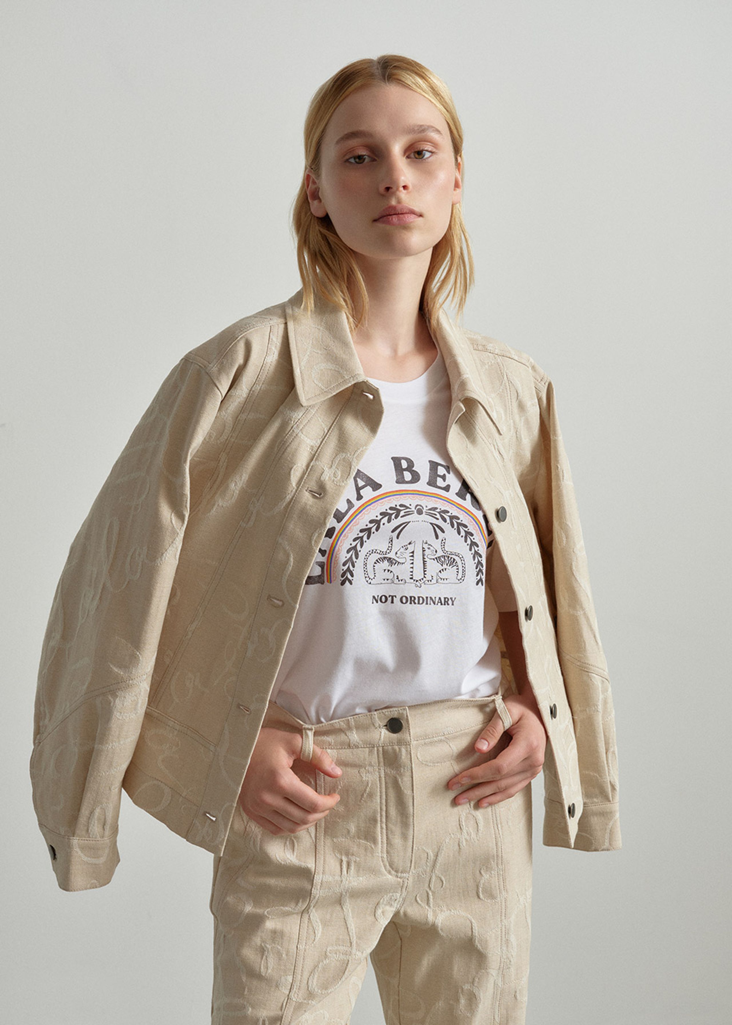 LALA Berlin - Jacket - Jacek - lalagram jacquard sesame