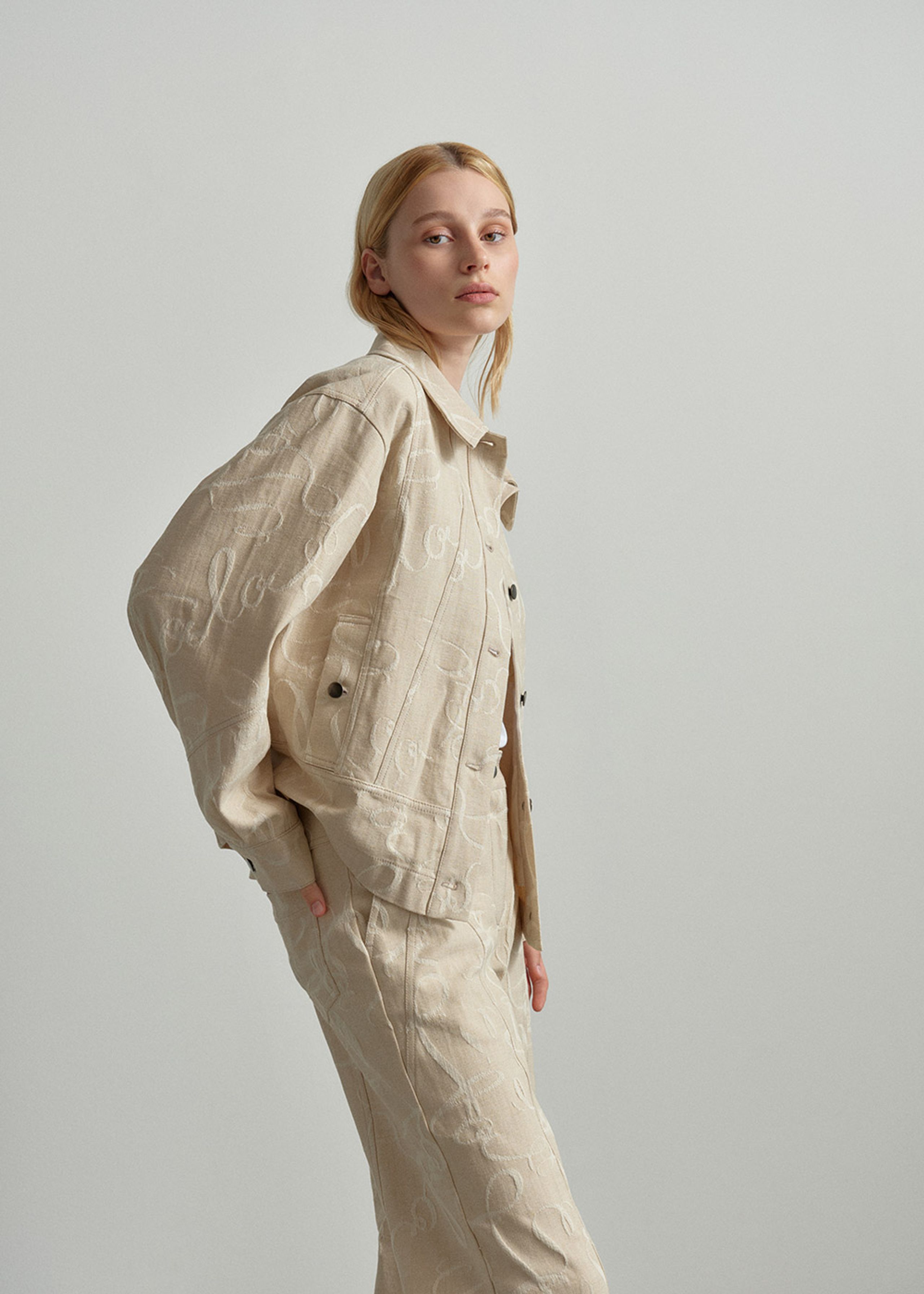 LALA Berlin - Jacket - Jacek - lalagram jacquard sesame