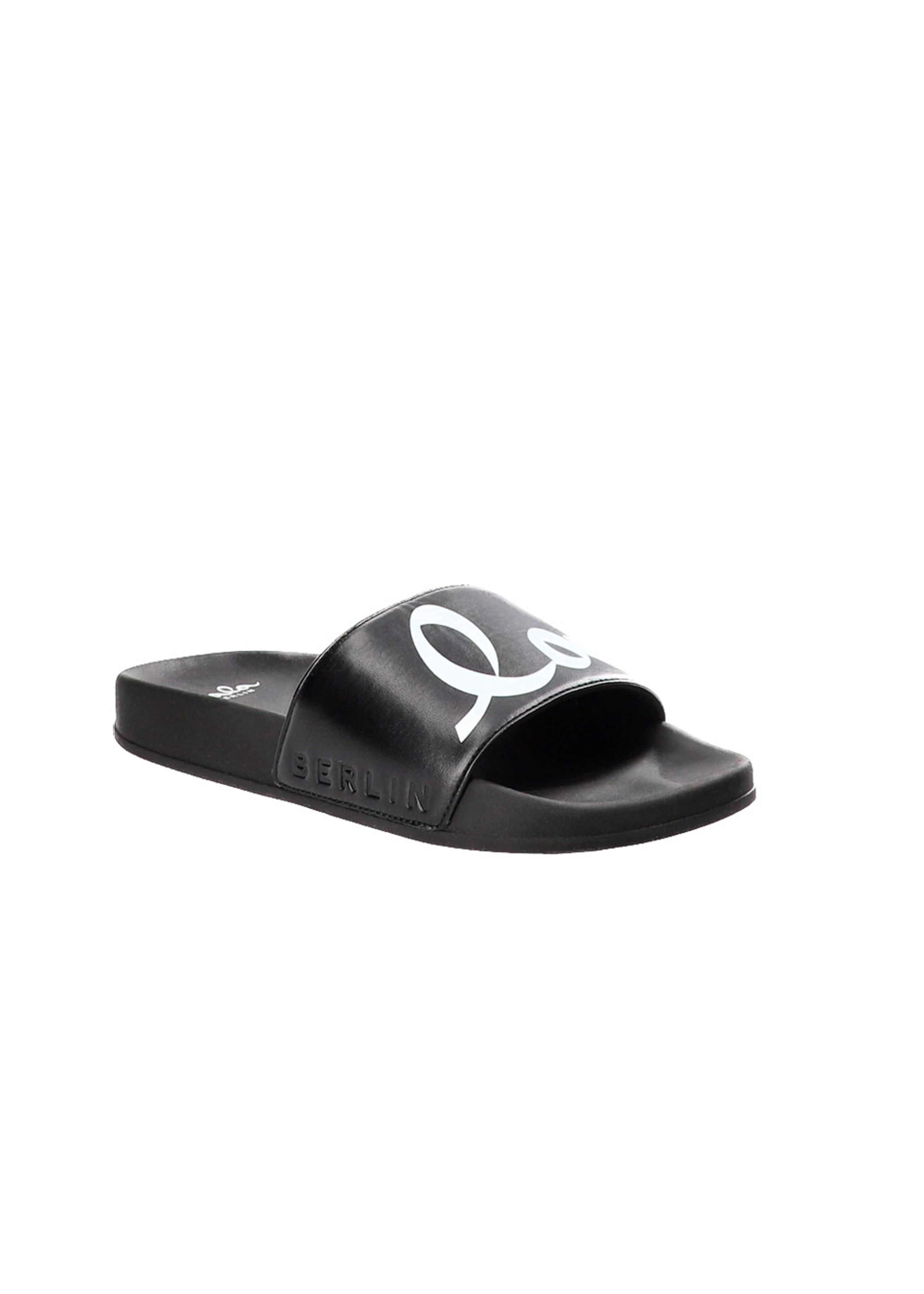 LALA Berlin - Sandaler - Beach Slider Bilbao - Black / White