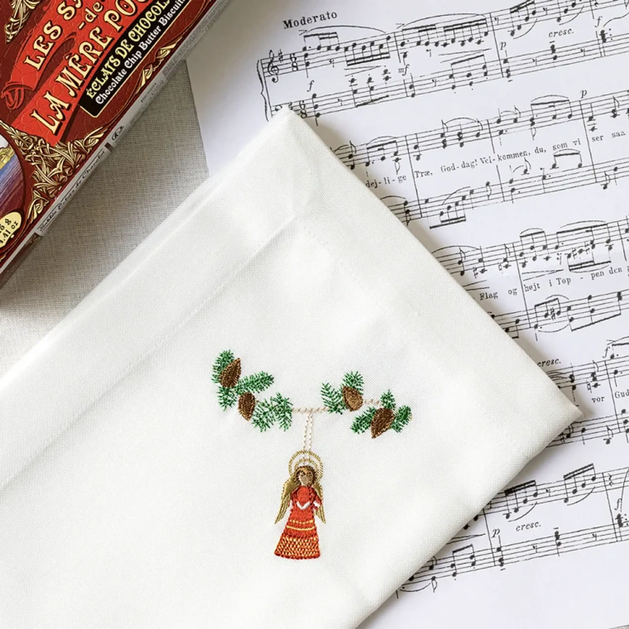 Langkilde & Søn - Cloth napkins - Christmas napkin - Engel