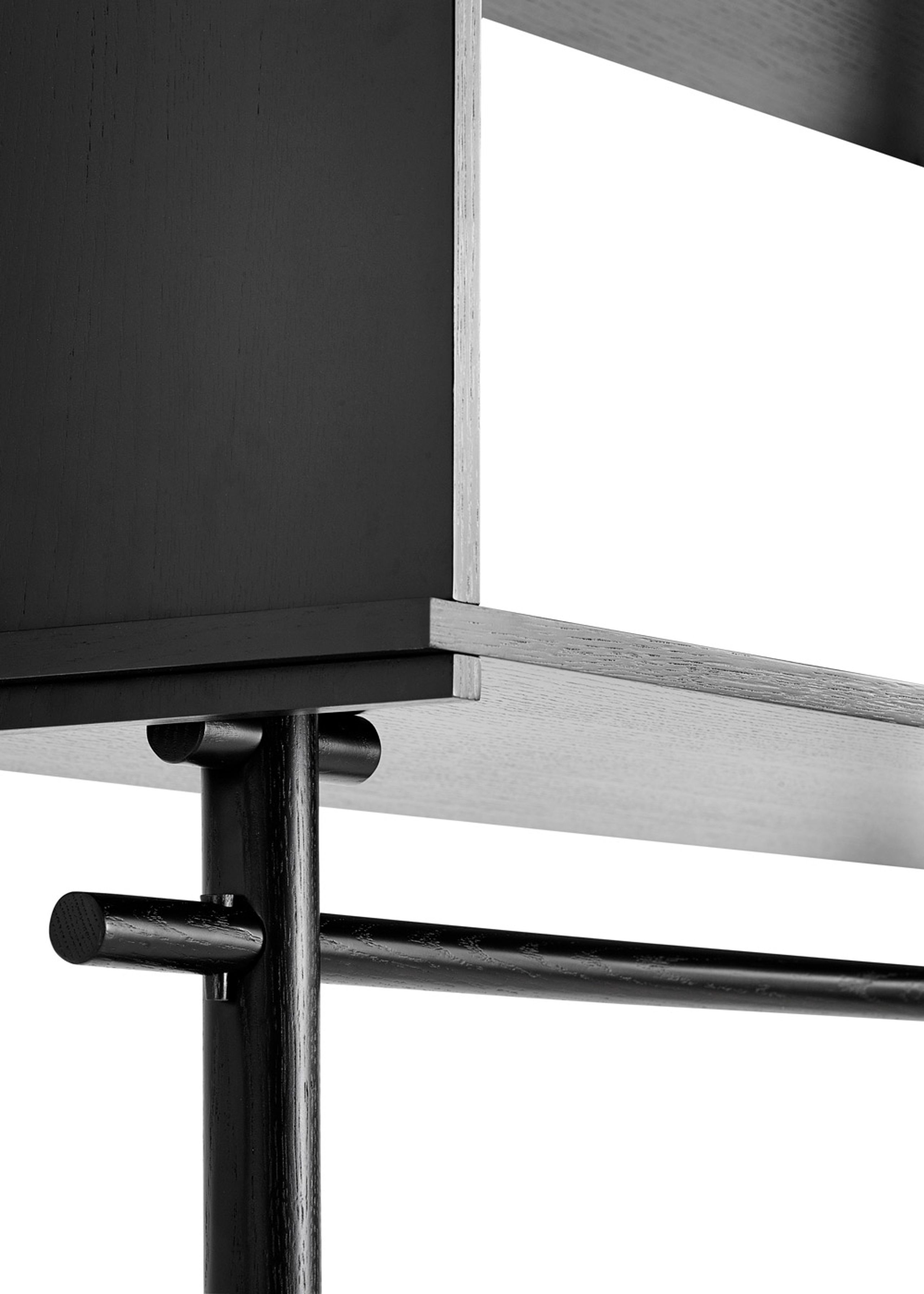 LEMUS - Shelf - Töjbox - Large / Black painted oak