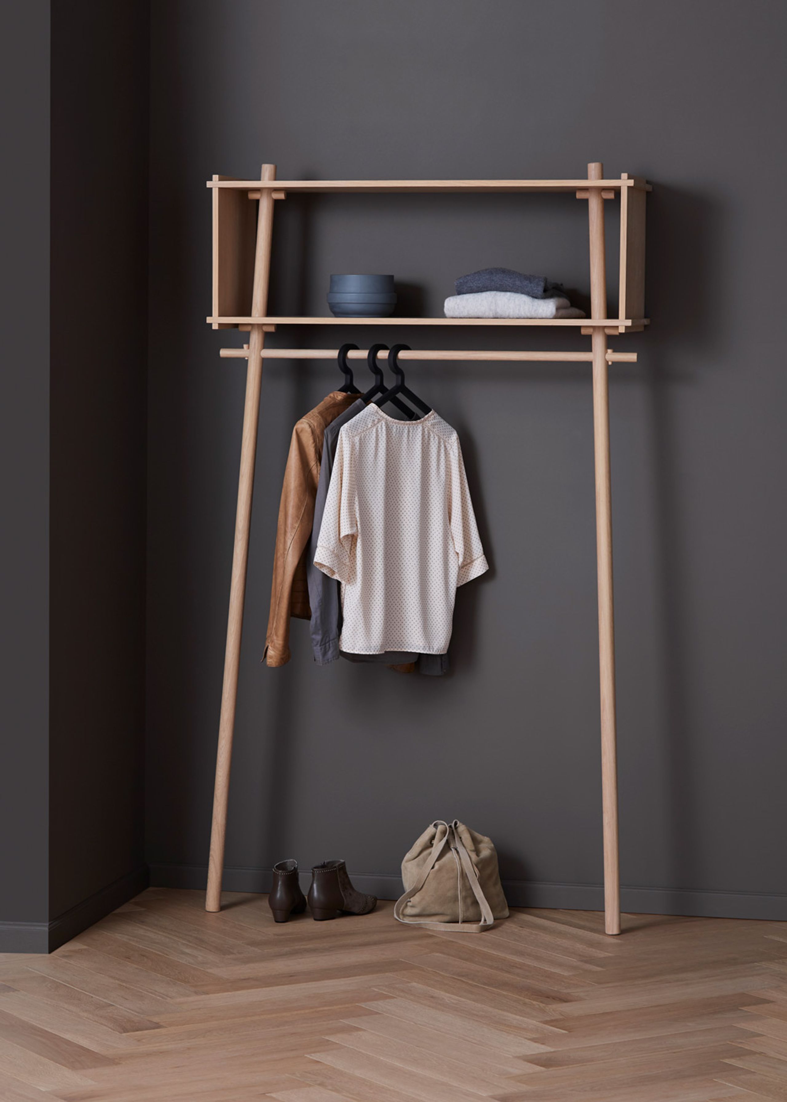 LEMUS - Shelf - Töjbox - Large / Black painted oak