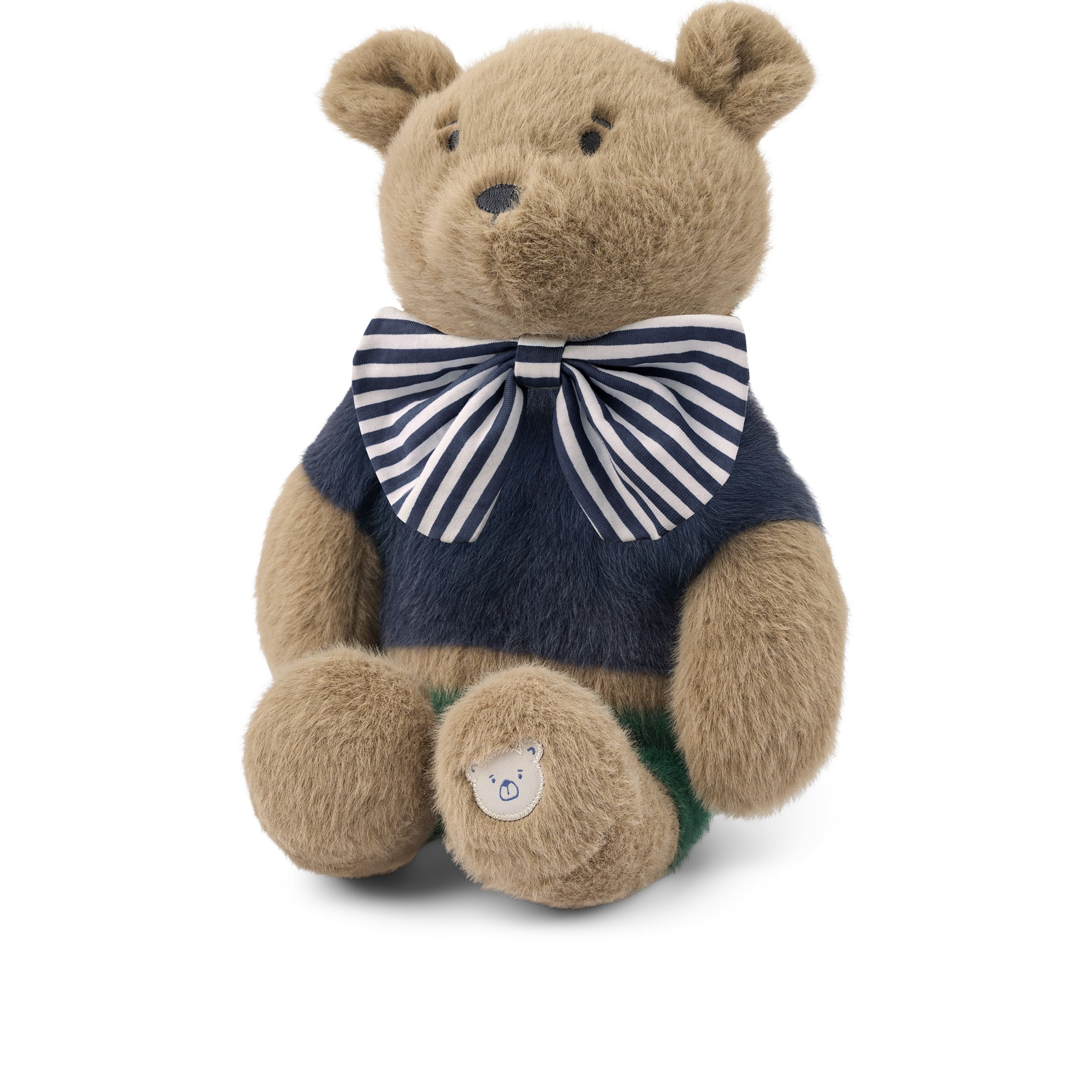 LIEWOOD - Plyschleksak - Hubert Bear Celebration Teddy - Dune / Blue stripe mix