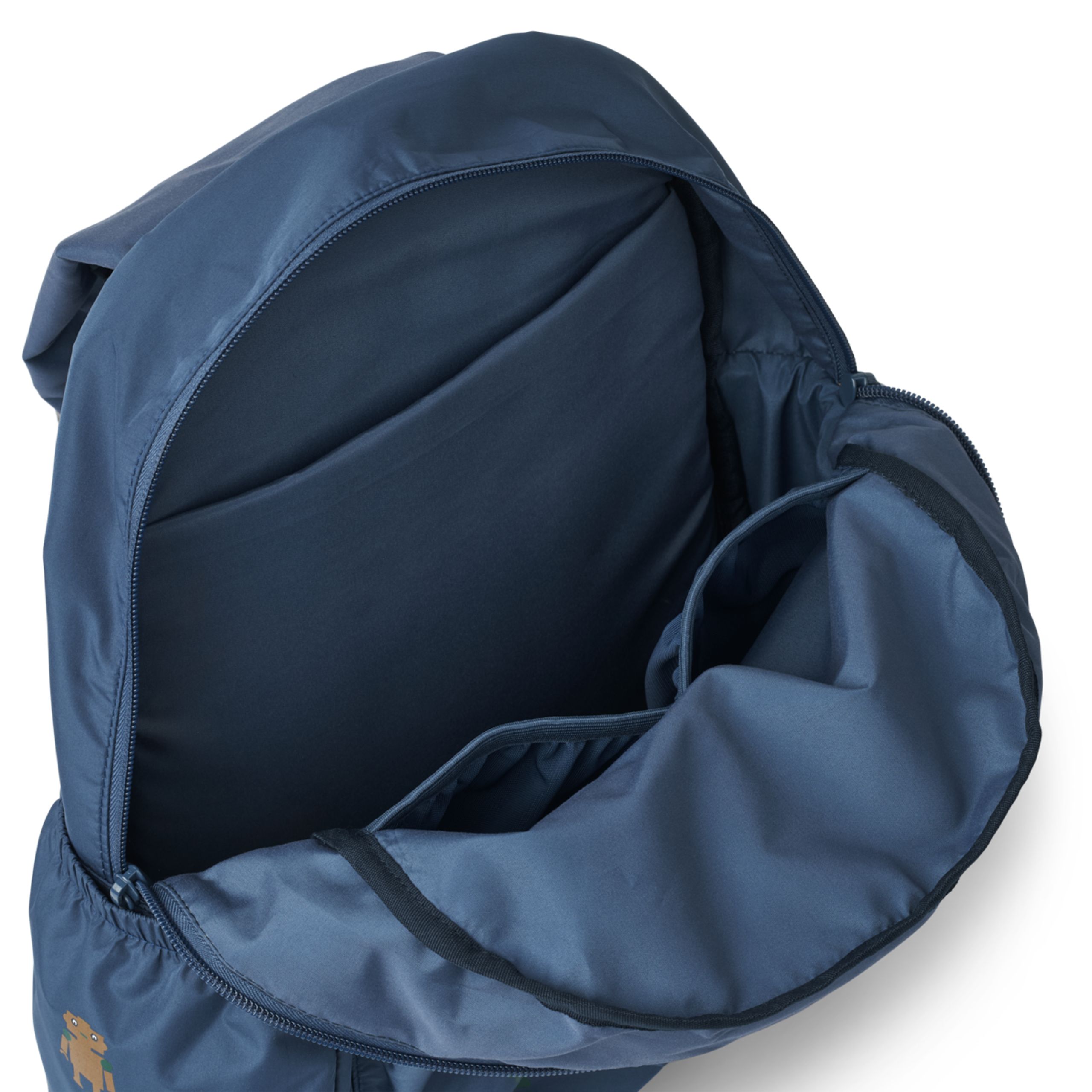 LIEWOOD - Champagne glass - Bertram School bag - Robots / Indigo blue