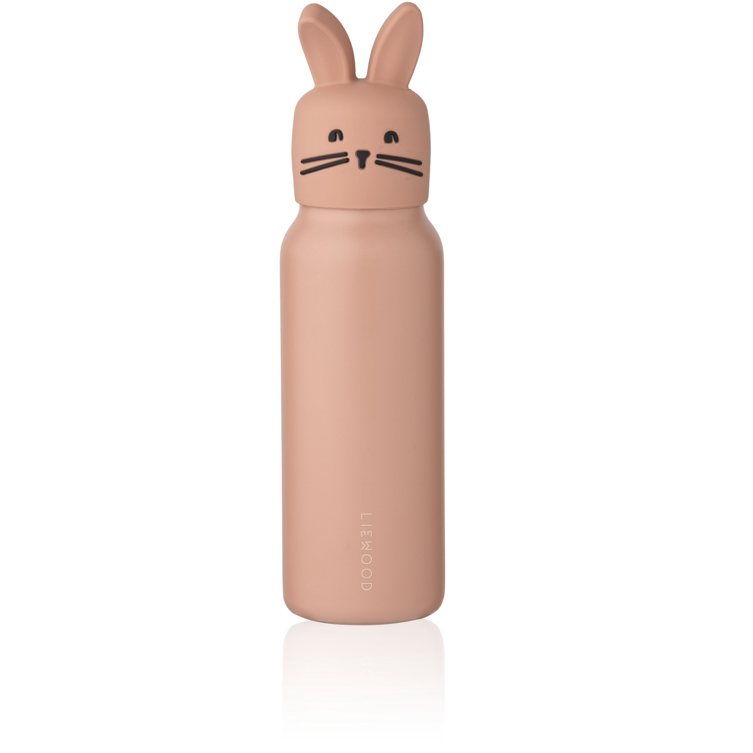 LIEWOOD - Børnedrikkedunk - Falk Water Bottle With Rabbit Lid 350 Ml - Pale tuscany