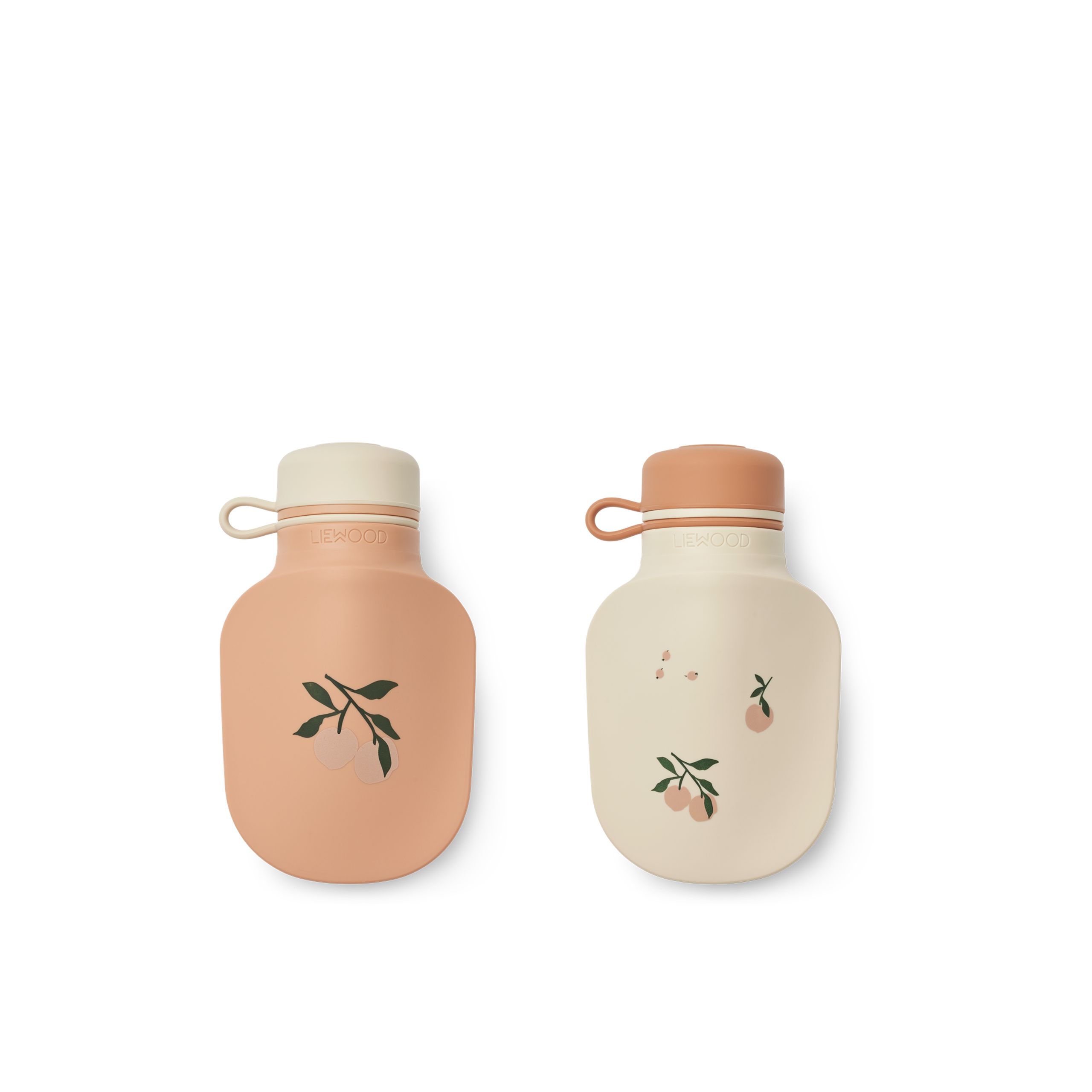 LIEWOOD - Dětská láhev na pití - Lizzie Smoothie Bottle 2-pack - 1579 Peach / Sea Shell