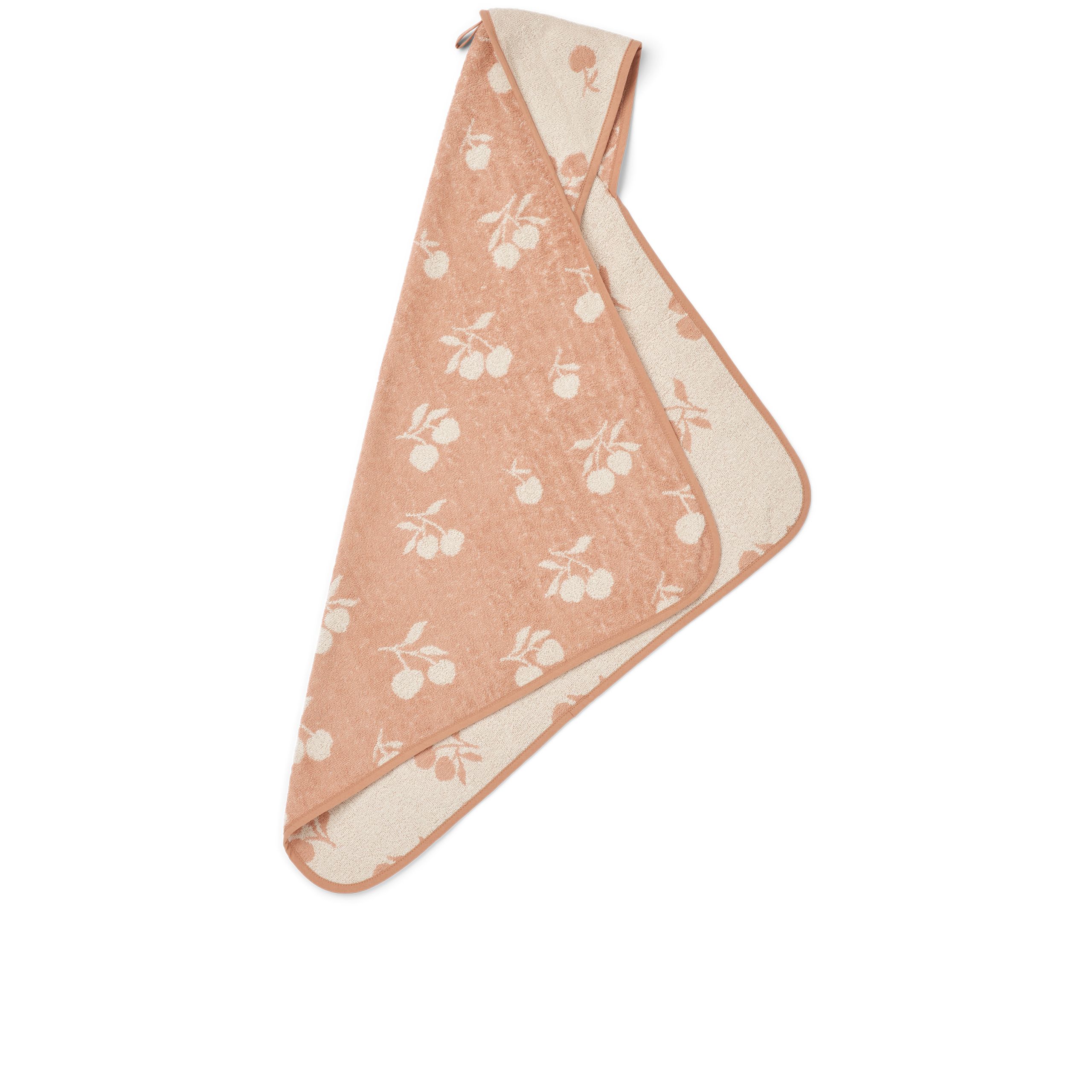 LIEWOOD - Serviette pour enfants - Alba Yarn Dyed Hooded Baby Towel - 1232 Peach / Sea Shell