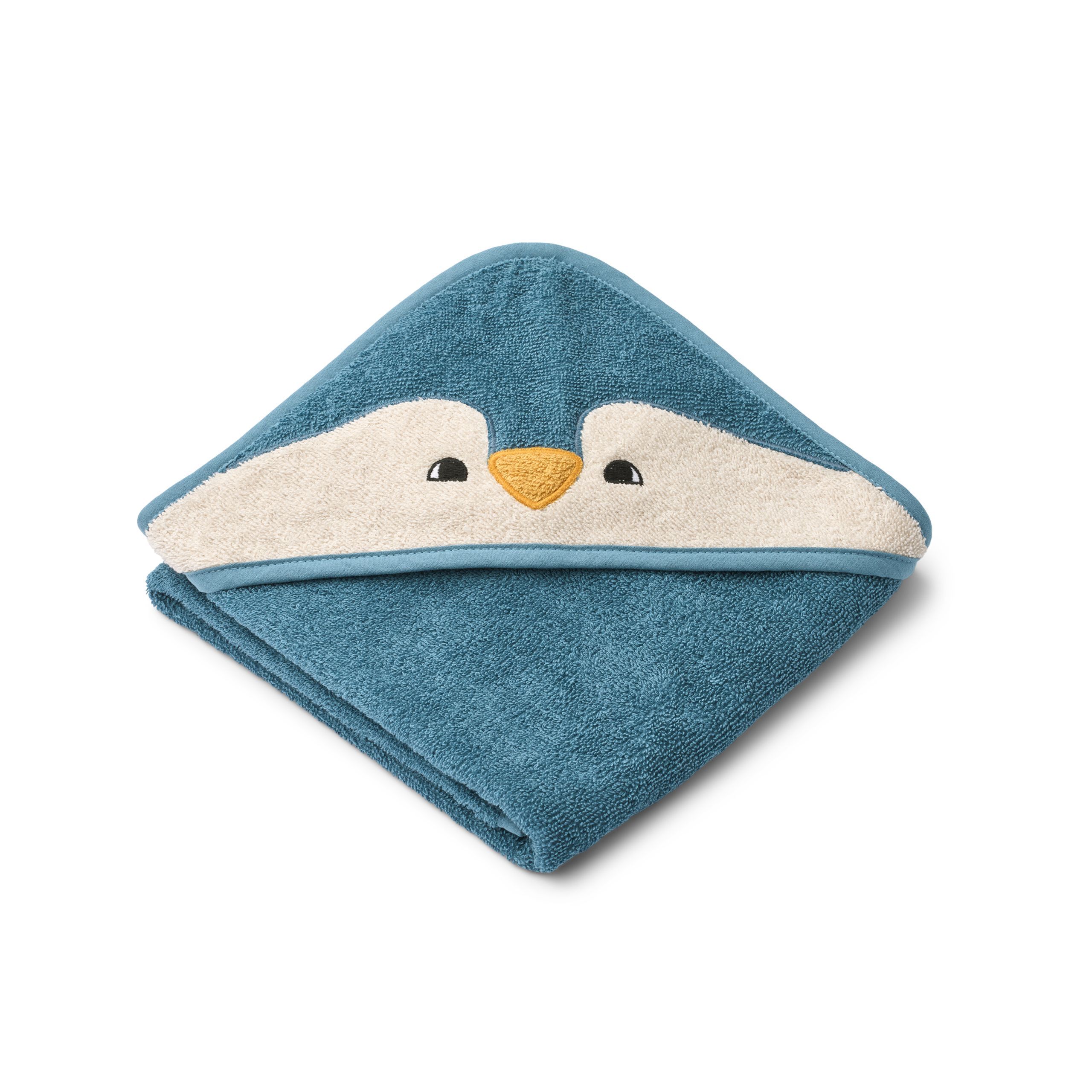 LIEWOOD - Dětský ručník - Albert Penguin Hooded Towel - 2563 Oceanview mix