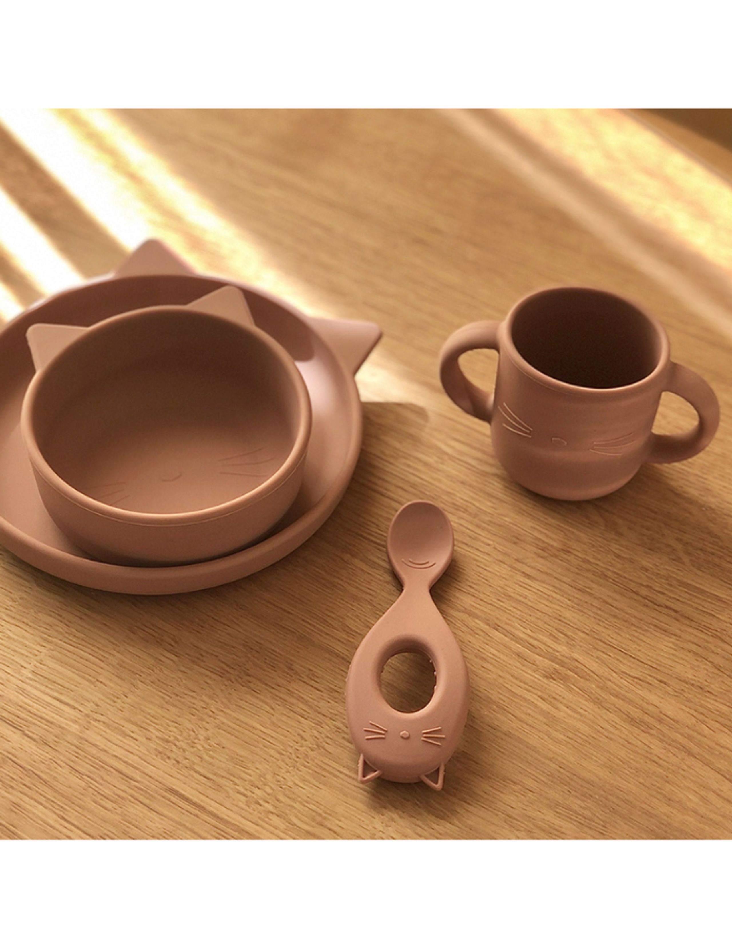 LIEWOOD - Becher für Kinder - Gene Cup 2-pack - Cat / Tuscany Rose