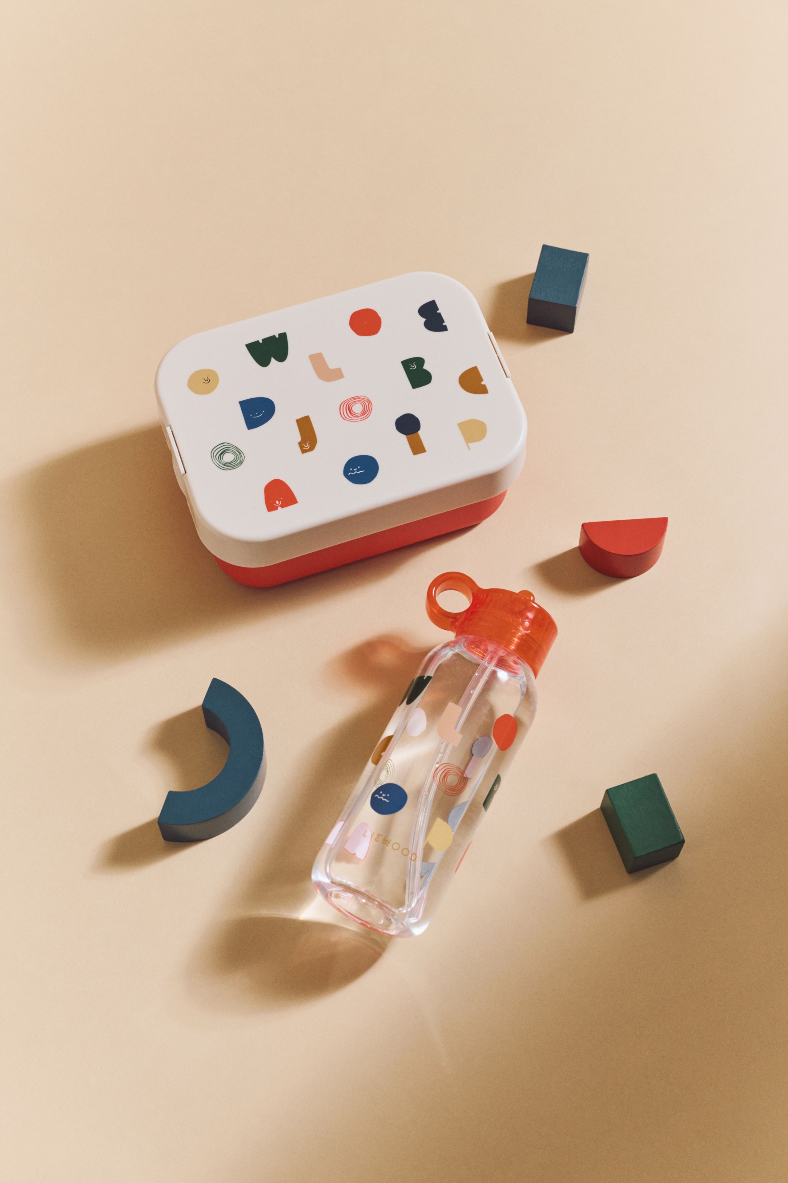 LIEWOOD - Brotdose für Kinder - Chelsey Printed Lunchbox Set - 2504 Characters / Sandy