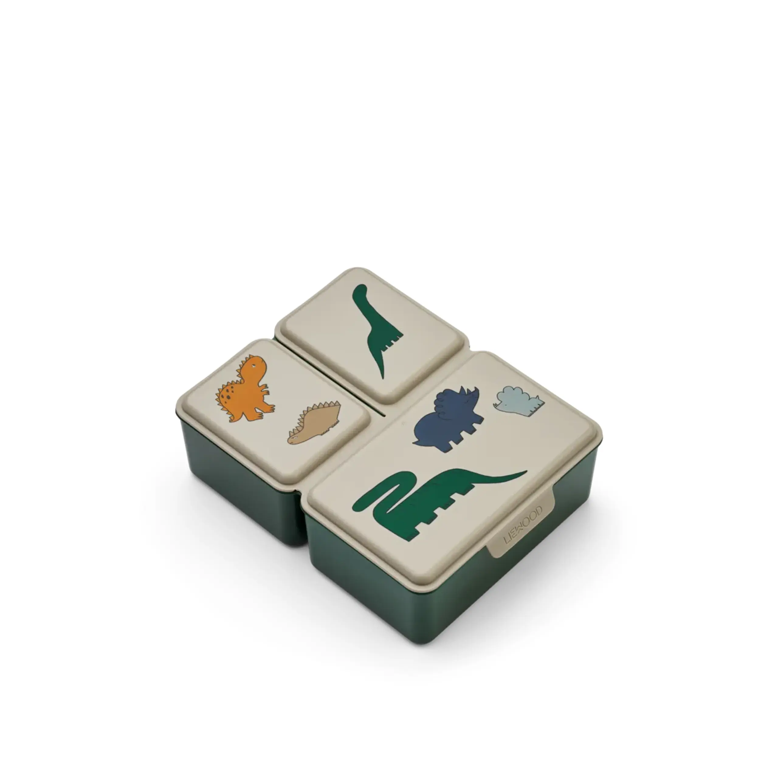 LIEWOOD - Lunch box dla dzieci - Driss Lunchbox - Dinosaurs / Mist