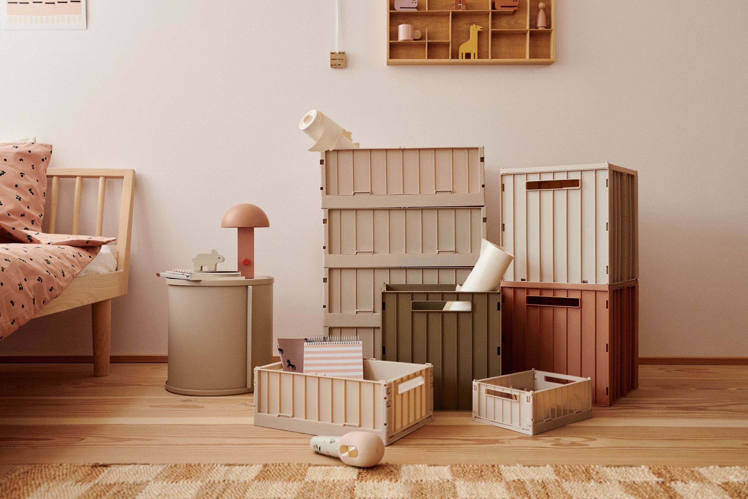 LIEWOOD - Child storage box - Elijah Storage Box w. Lid - 5060 Sandy