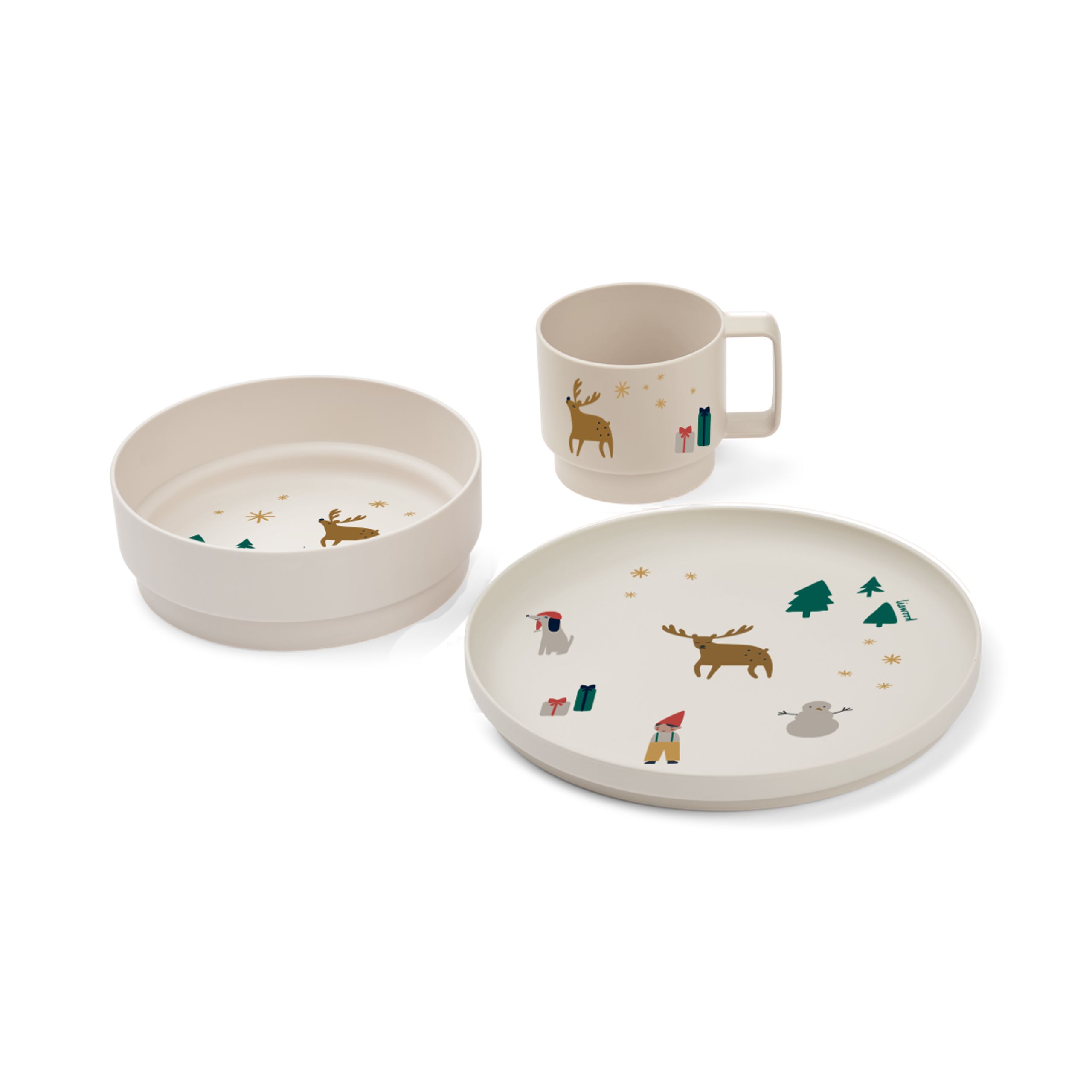 LIEWOOD - Kindergeschirr - Archi Tableware Set - Holiday / Sandy