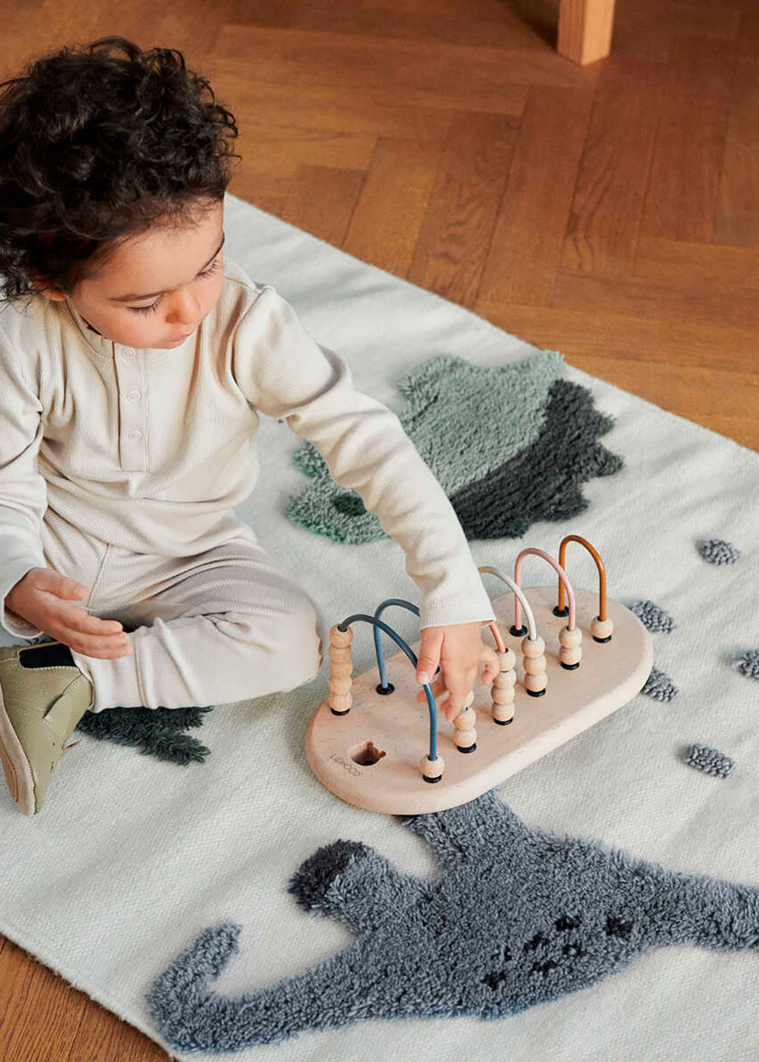 LIEWOOD - Gulvtæppe - Bent Gulvtæppe - 9506 Dino multi mix