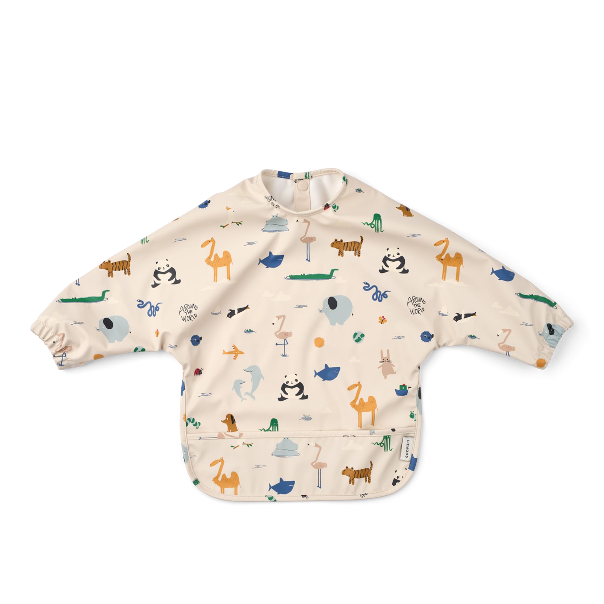 LIEWOOD - Bib - Merle Dining Apron - 2604 - Around the world / Sandy