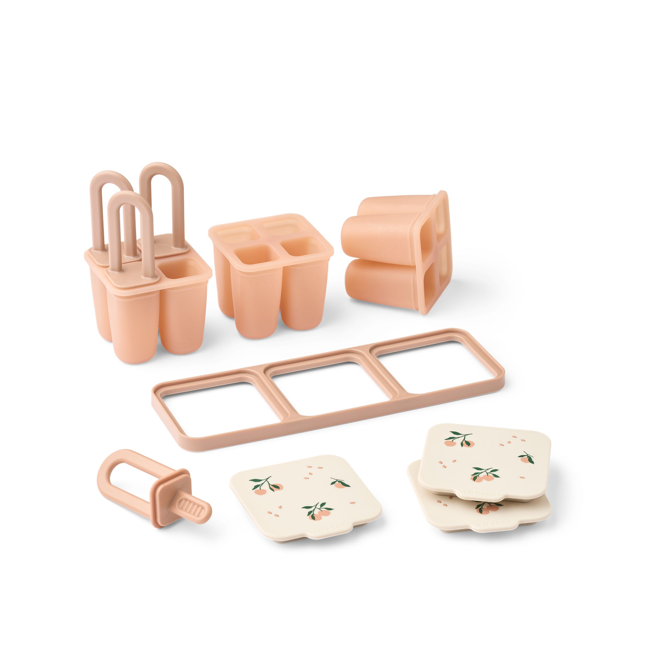 LIEWOOD - Speiseeisformen - Kaimen Food & Ice Pop Tray - Peach / Sea Shell