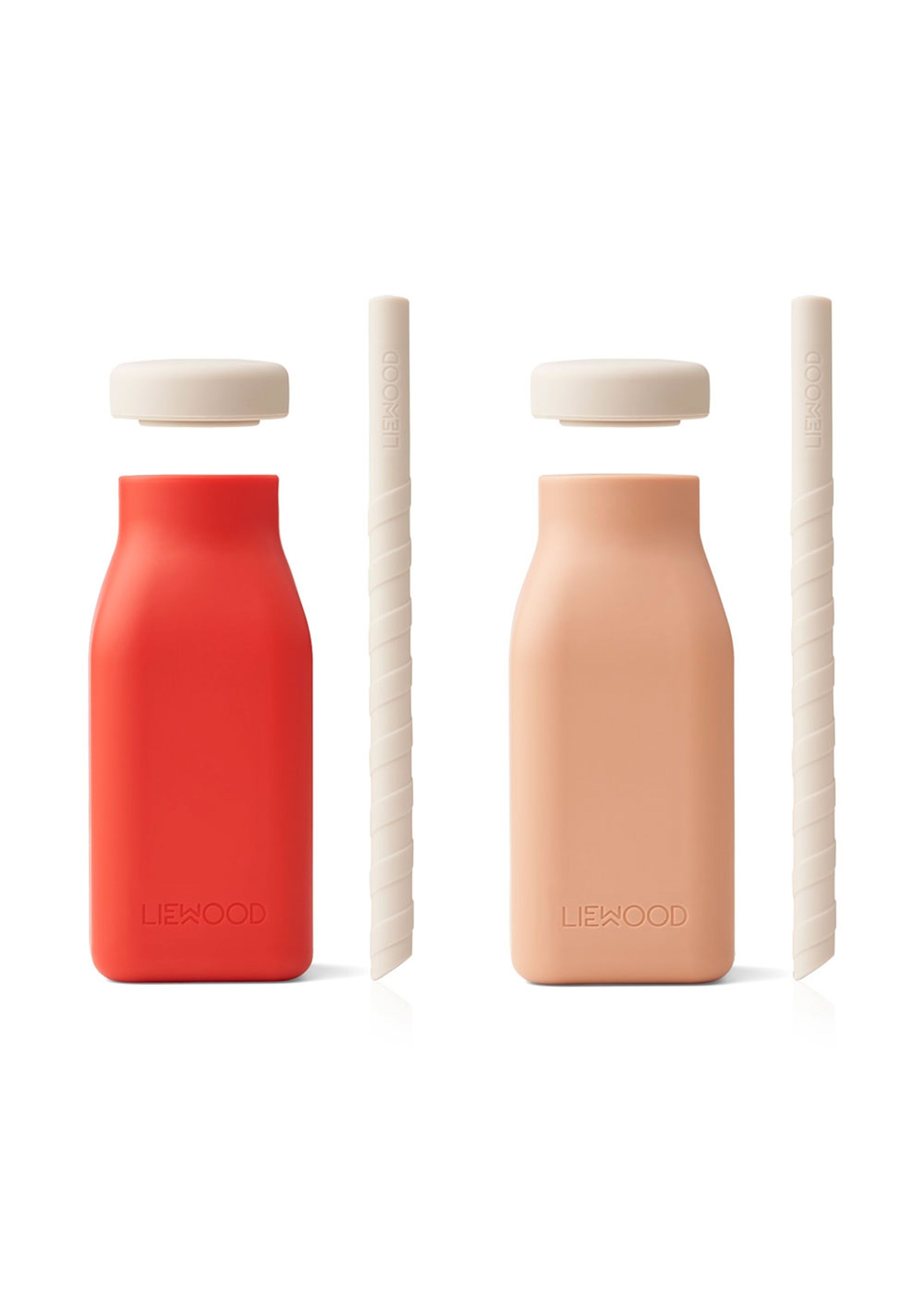 LIEWOOD - Kop - Erika Milkshake Flaske 2-pak - 2402 Apple red/tuscany rose mix