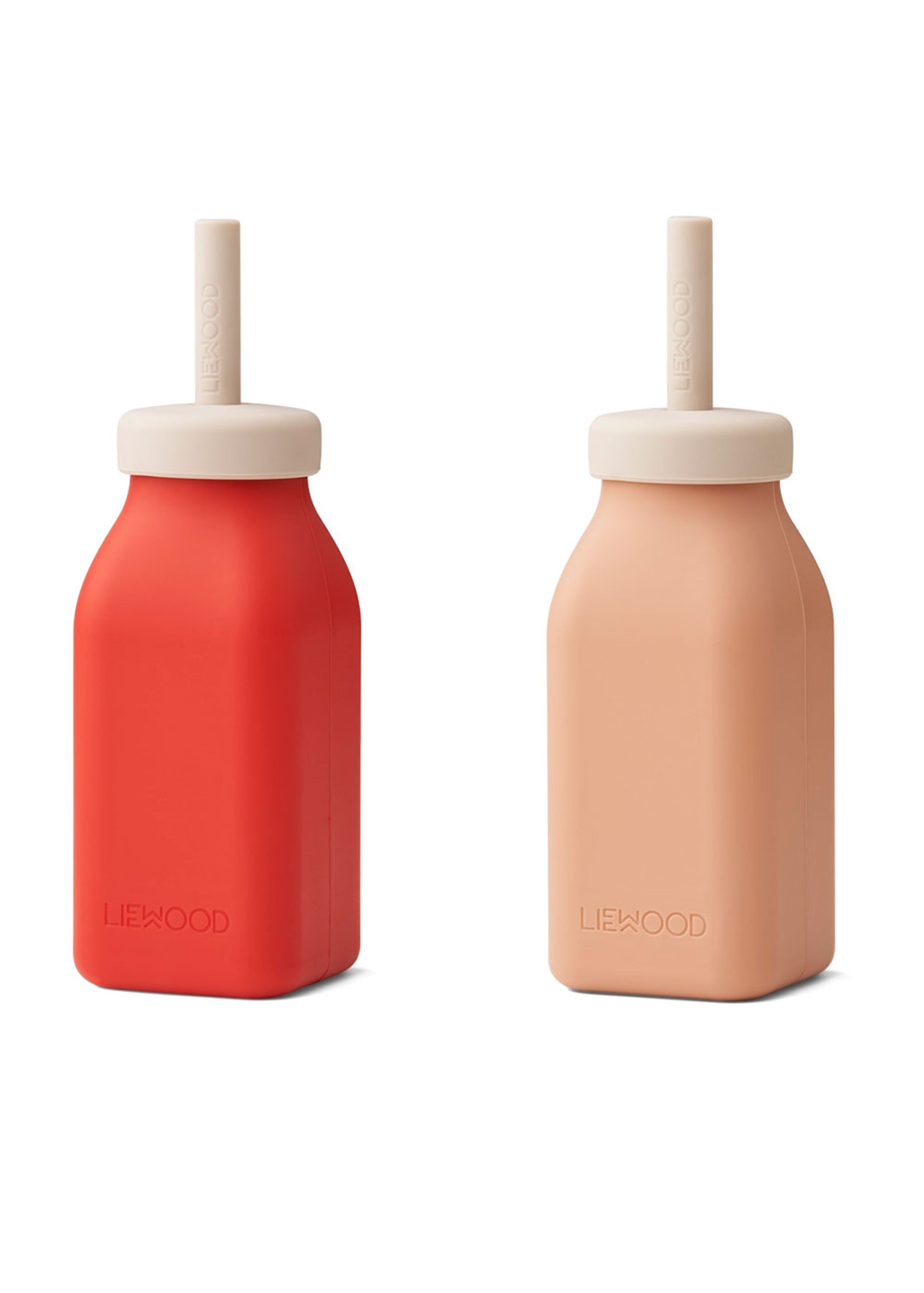 LIEWOOD - Kop - Erika Milkshake Flaske 2-pak - 2402 Apple red/tuscany rose mix