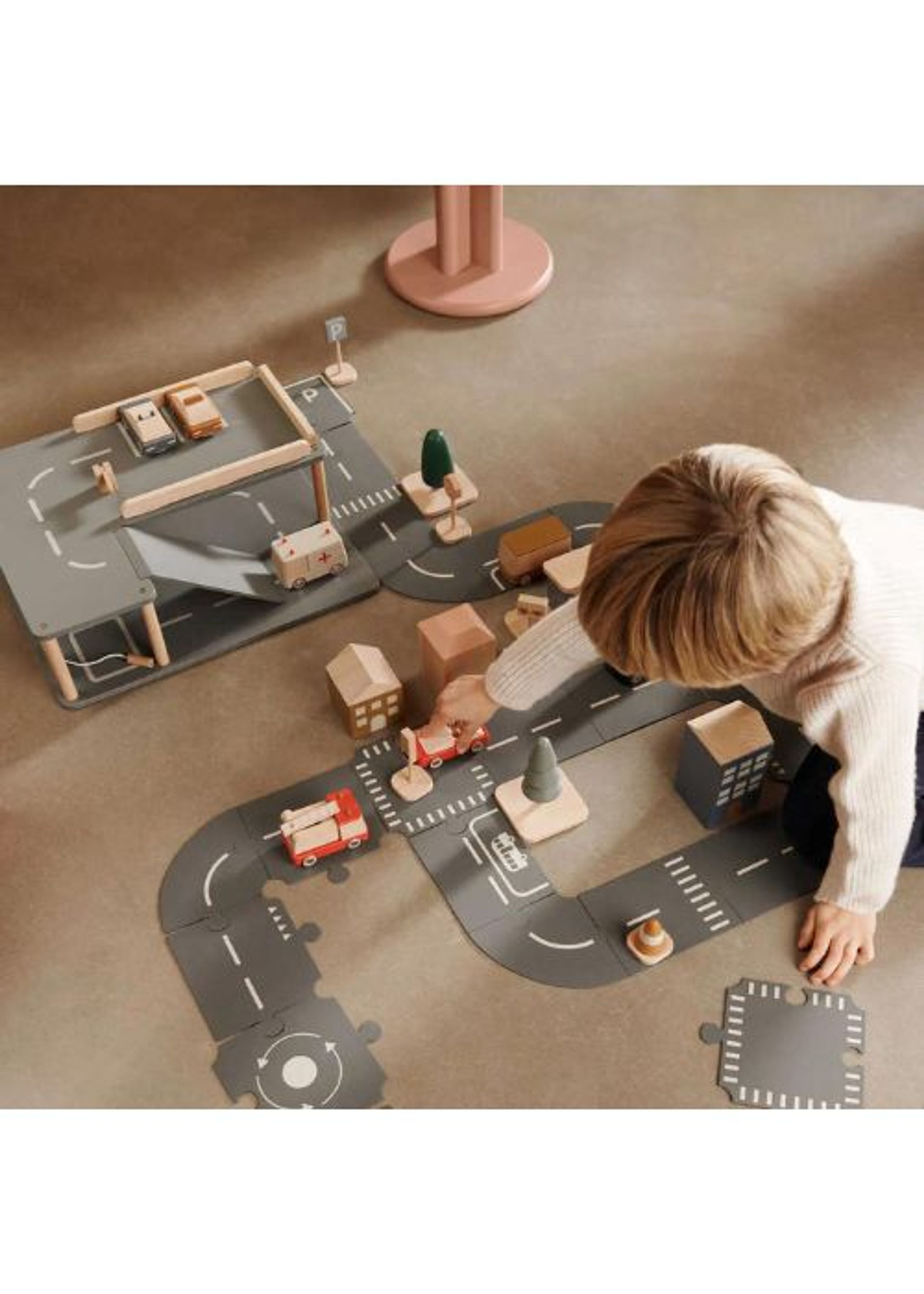 LIEWOOD - Speelgoed - Village Traffic Signs 4-Pack - 1673 Mustard Multi Mix