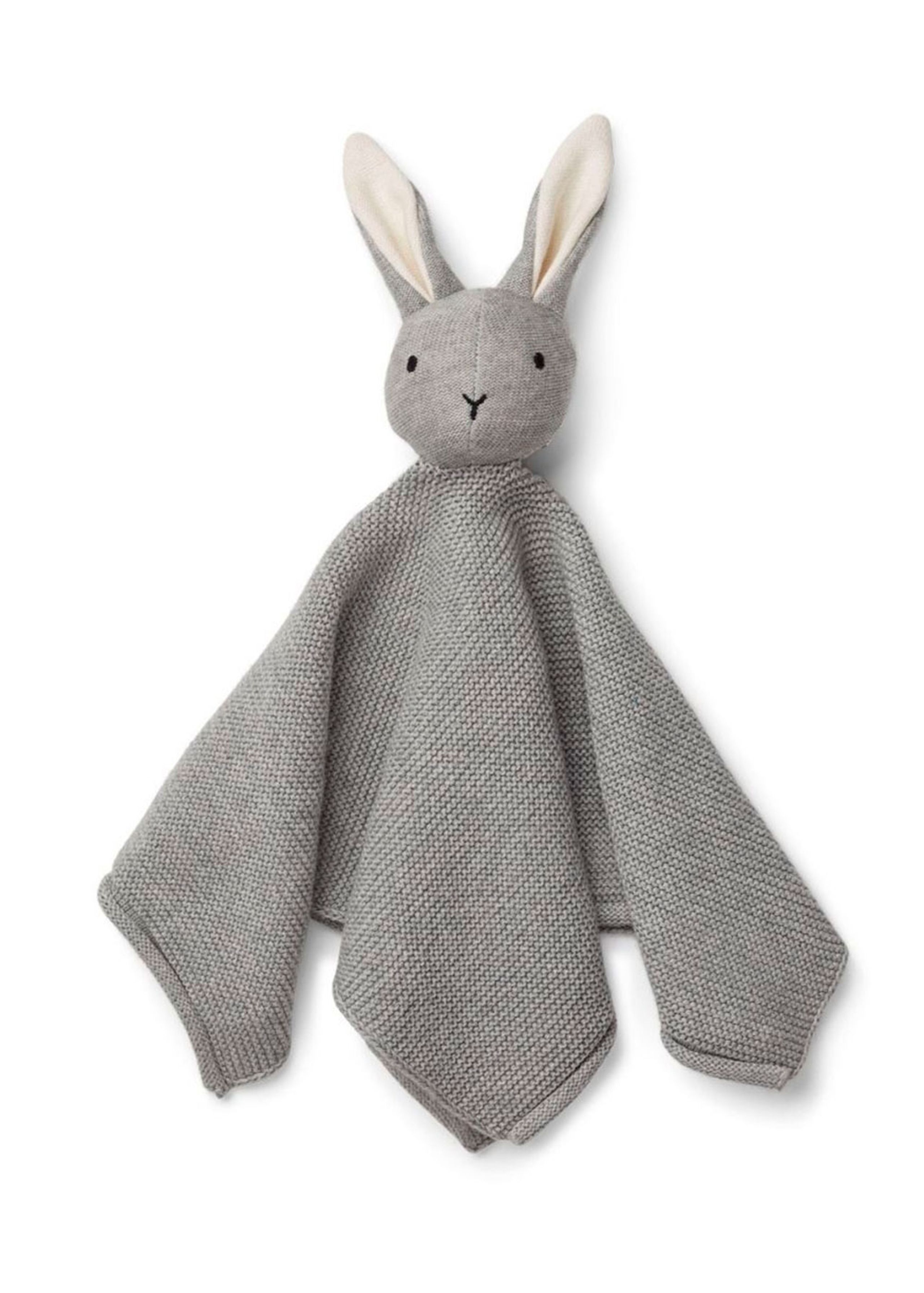 LIEWOOD - Cuddly toy - Milo Strikket Nusseklud - 0035 - Rabbit grey melange