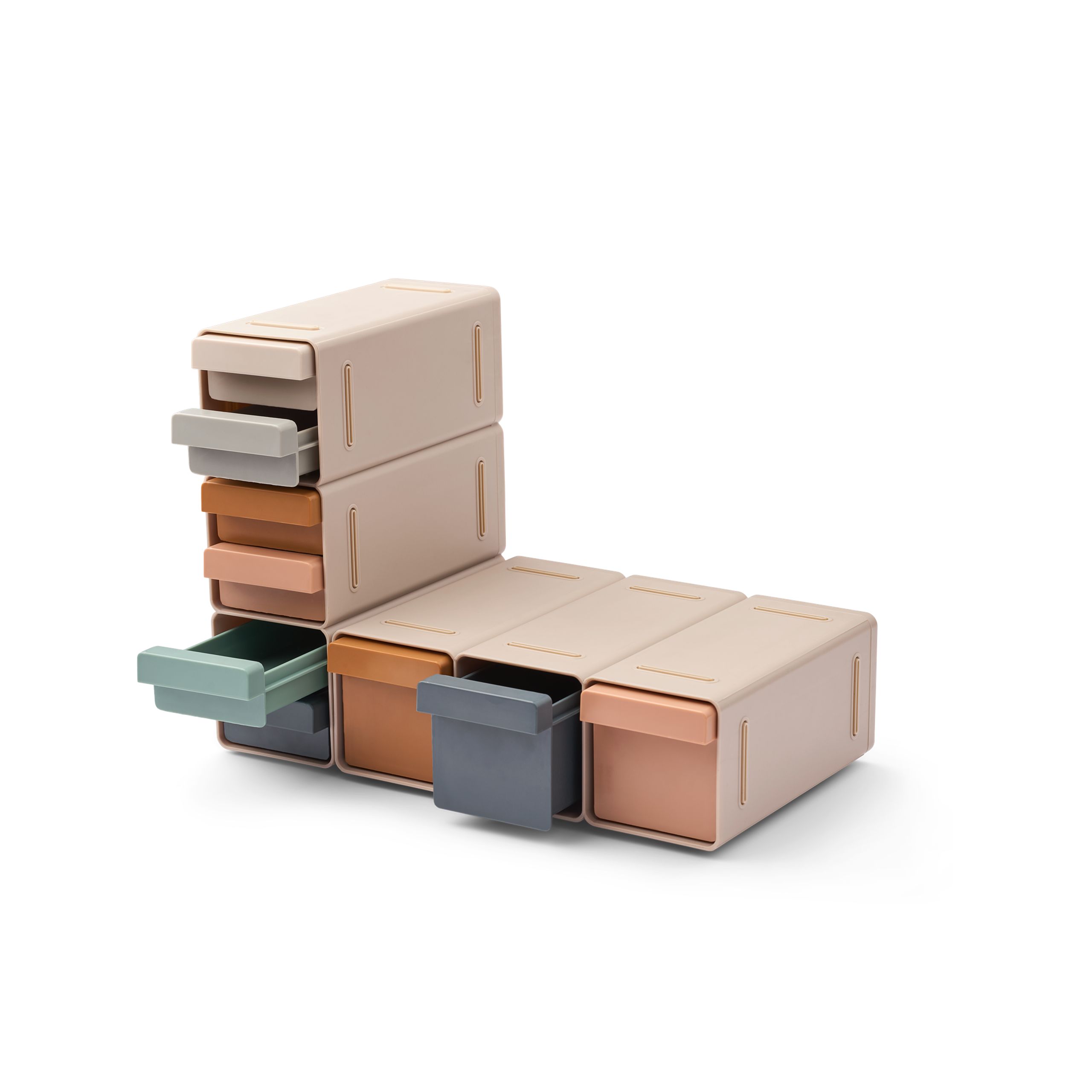 LIEWOOD - Storage boxes - Kylian Storage System - 2324 Sandy multi mix