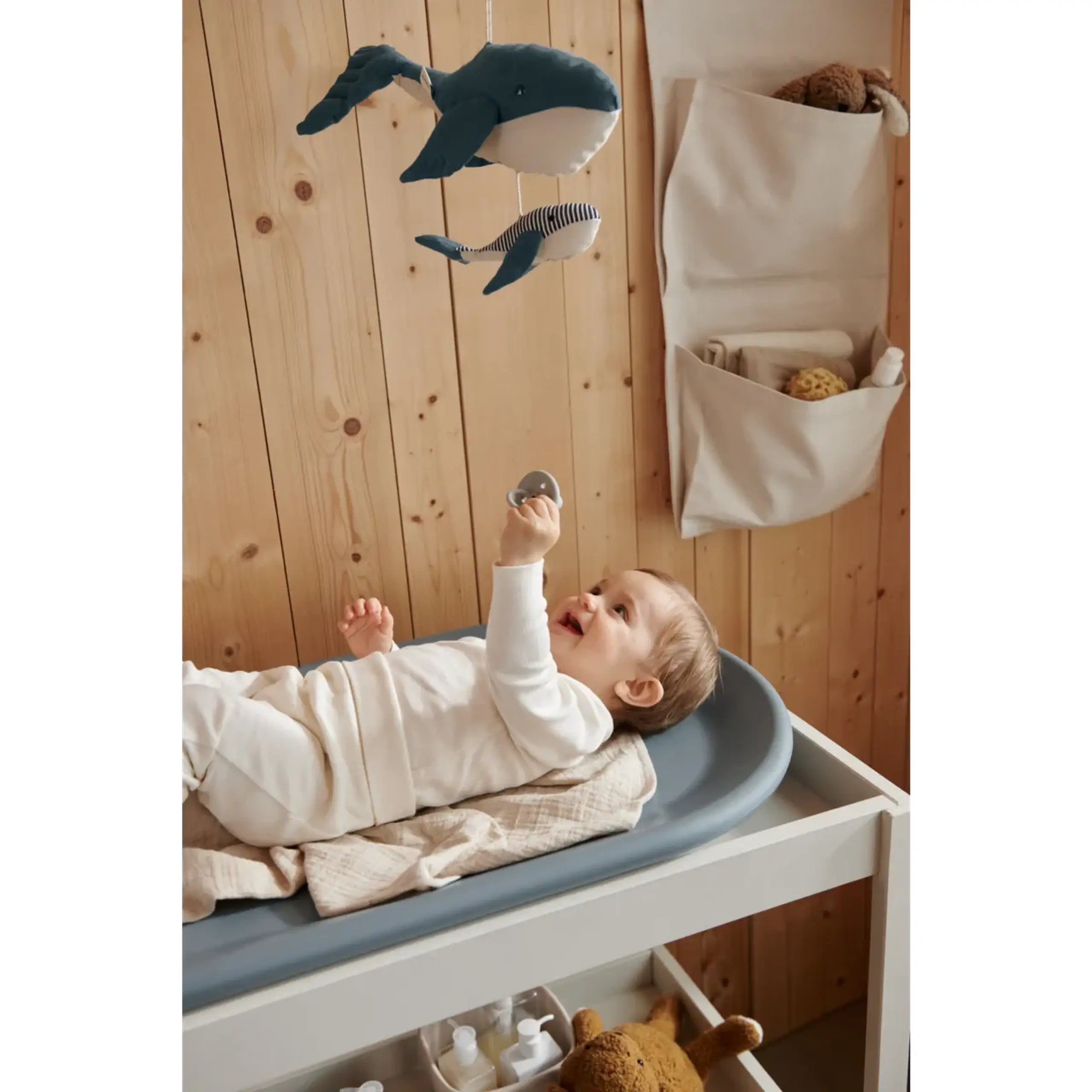 LIEWOOD - - Cille changing mat - 1527 Blue fog