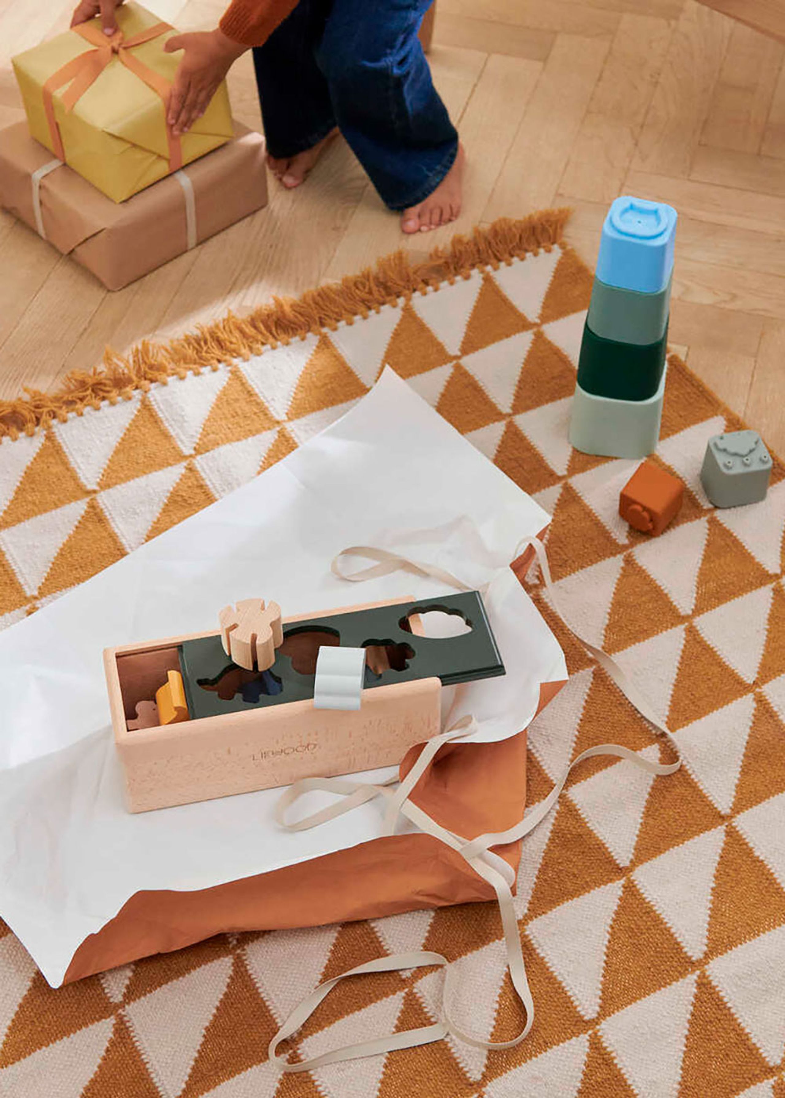 LIEWOOD - Puzzle - Midas Putte-I-Kasse - 9784 - Geometric tuscany rose multi mix