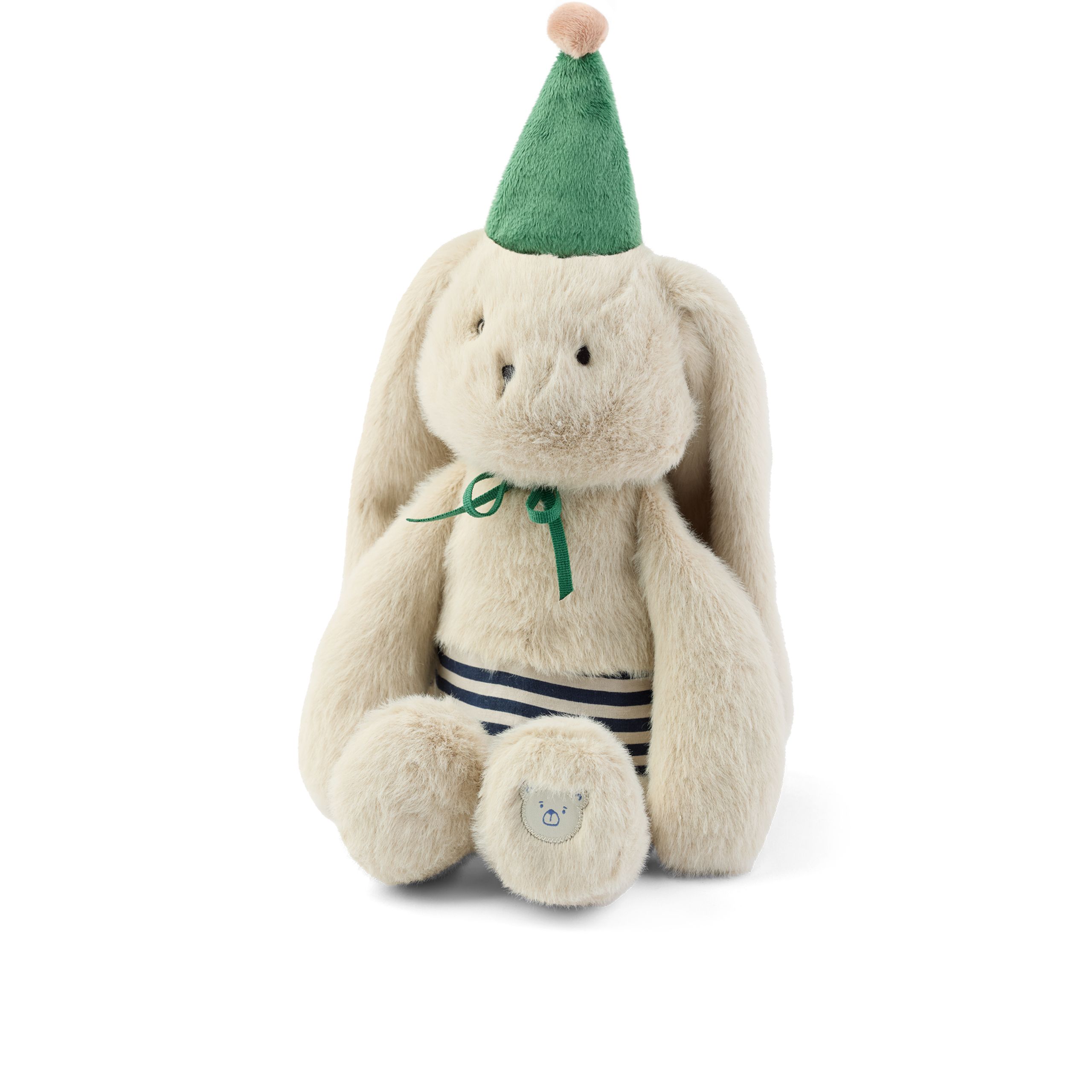LIEWOOD - Sängskydd - Bertrand Rabbit Celebration Teddy - Mist / Blue stripe mix