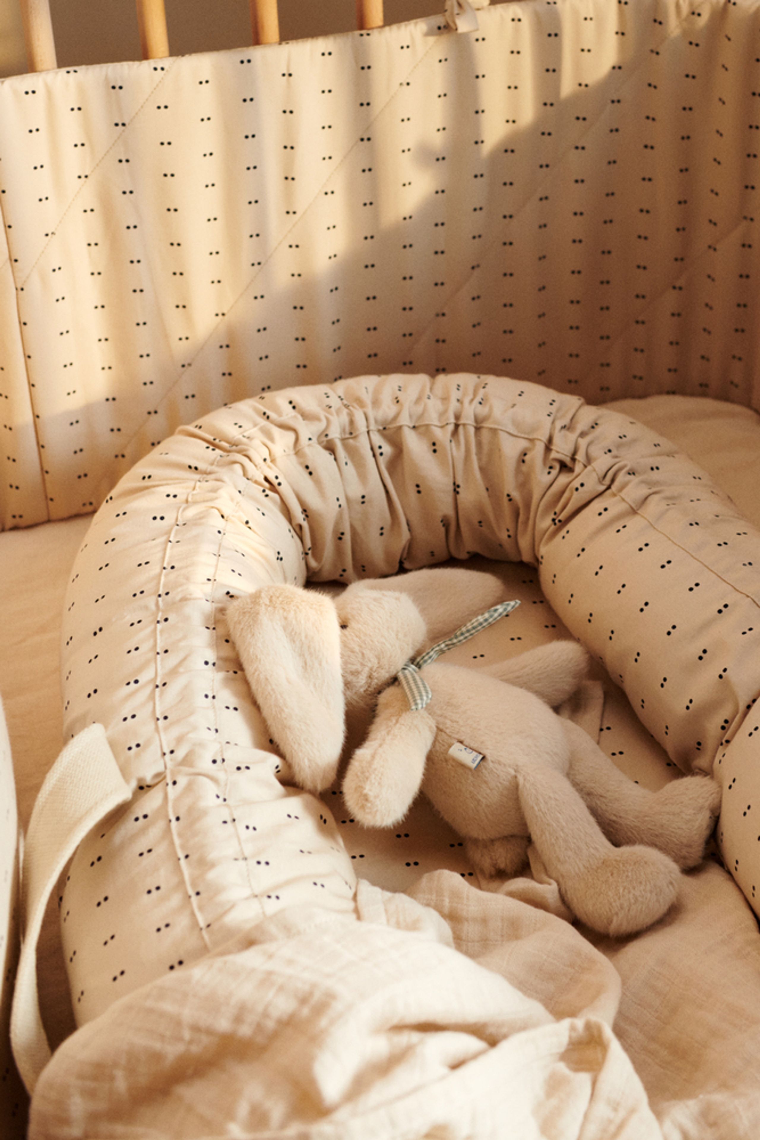 LIEWOOD - Bed bumper - Benedicte Bed Bumper - Double dot / SIlver lining