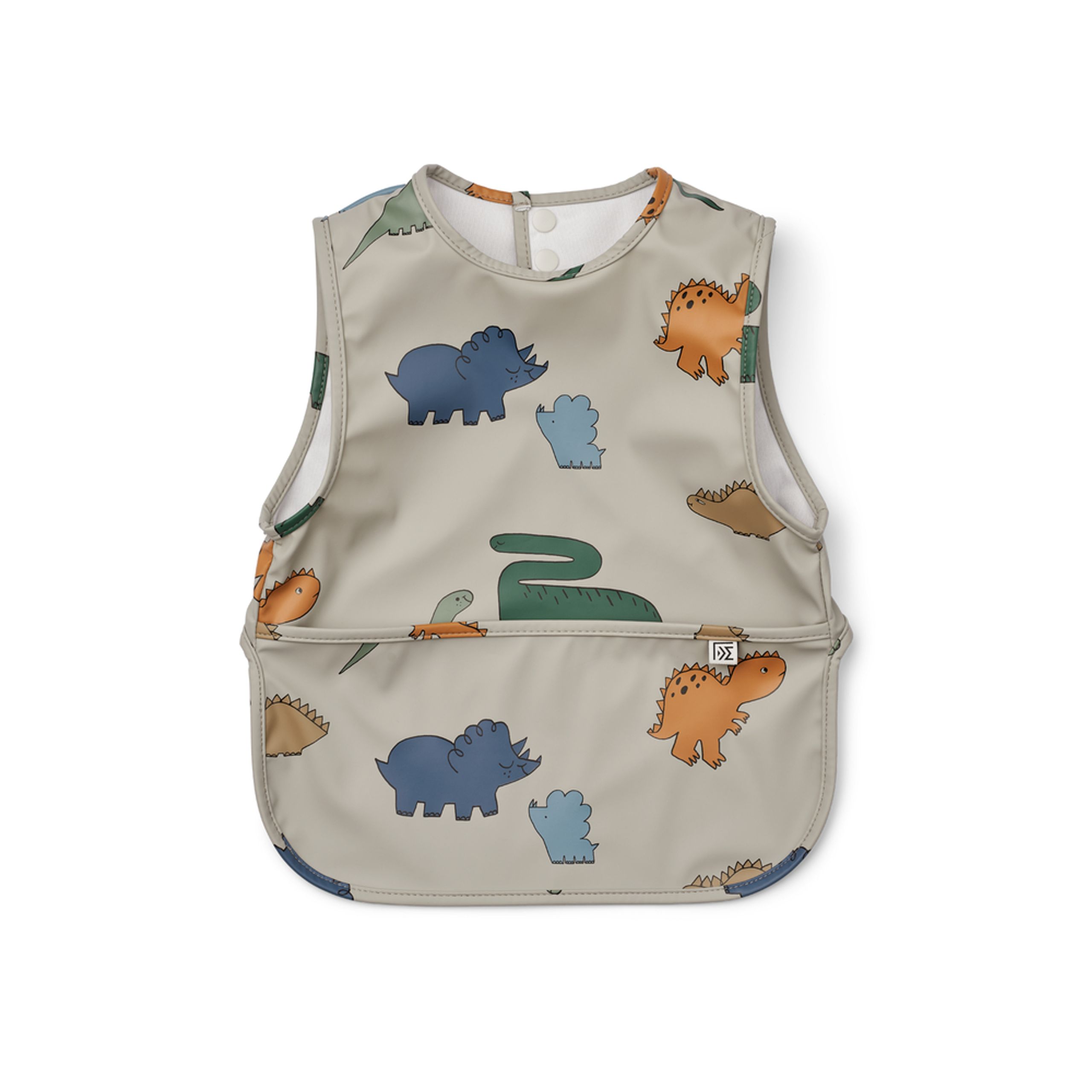 LIEWOOD - Dining apron - Bria Bib - Dinosaurs / Mist